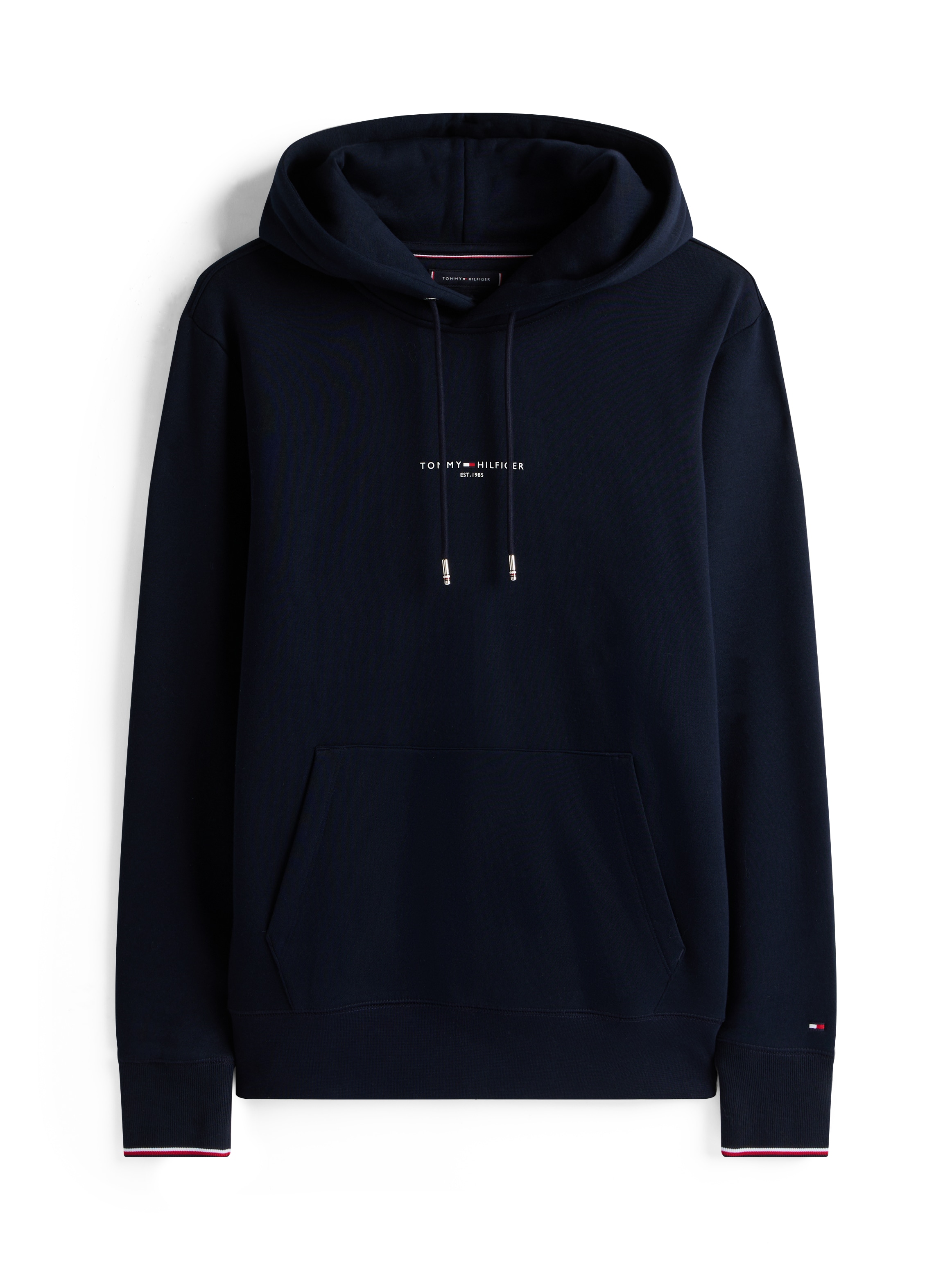 Tommy Hilfiger Hoodie »TOMMY LOGO TIPPED HOODY« Tommy-Tape innen am Ausschnitt, Flag-Stickerei am Ärmel