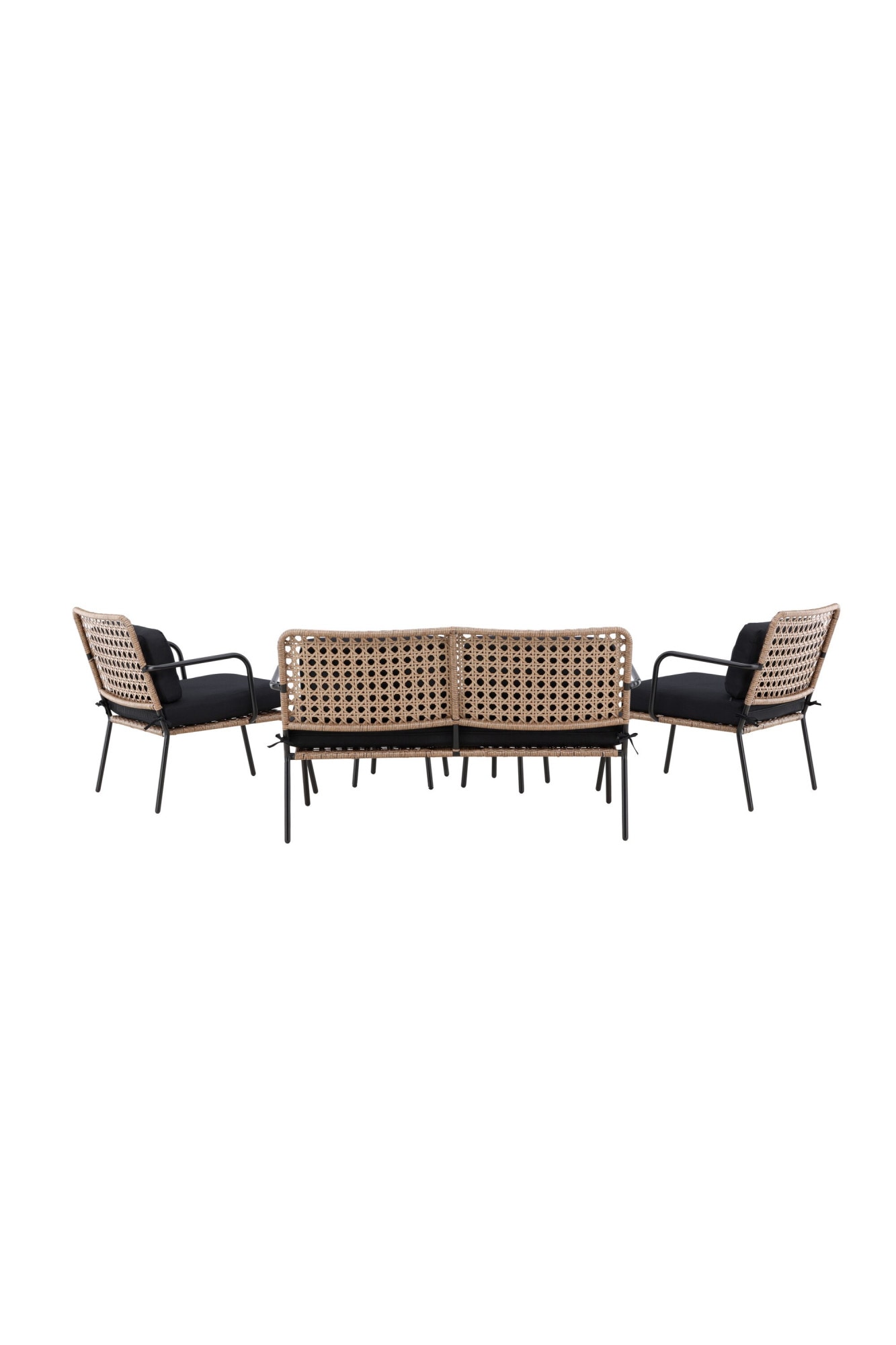 Venture Home Gartenlounge-Set »Paola, großzügiges Outdoor-Set für hohen Sitzkomfort« 5 tlg. Loungemöbel rund, Stoffbezug, angenehm, wetterfest