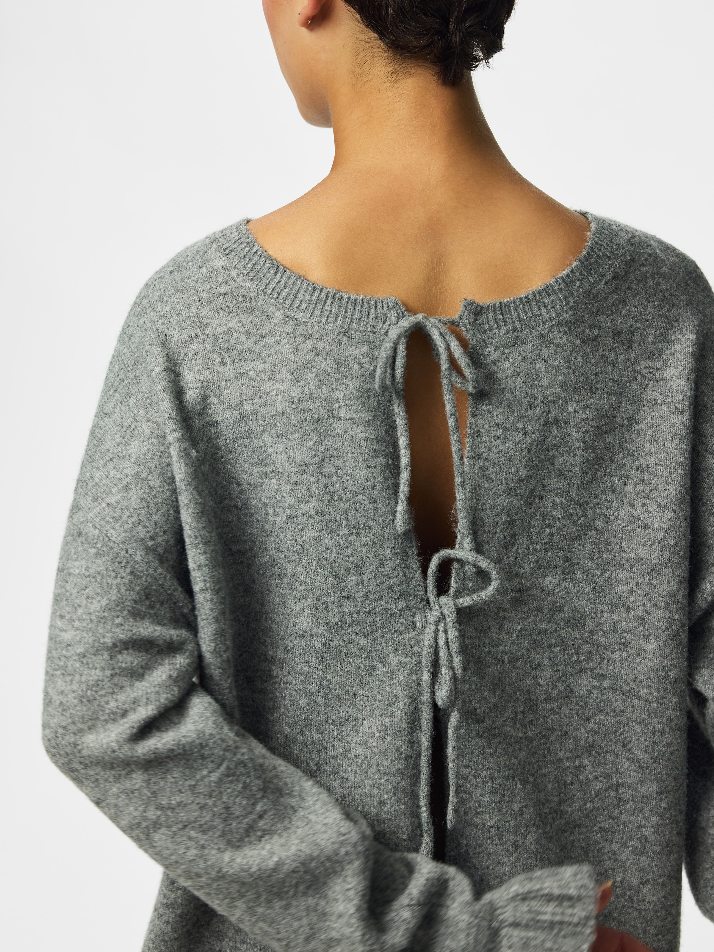 pieces Strickjacke »PCSALLY REV FRILL CARDIGAN KNIT NOOS BC« Materialmix