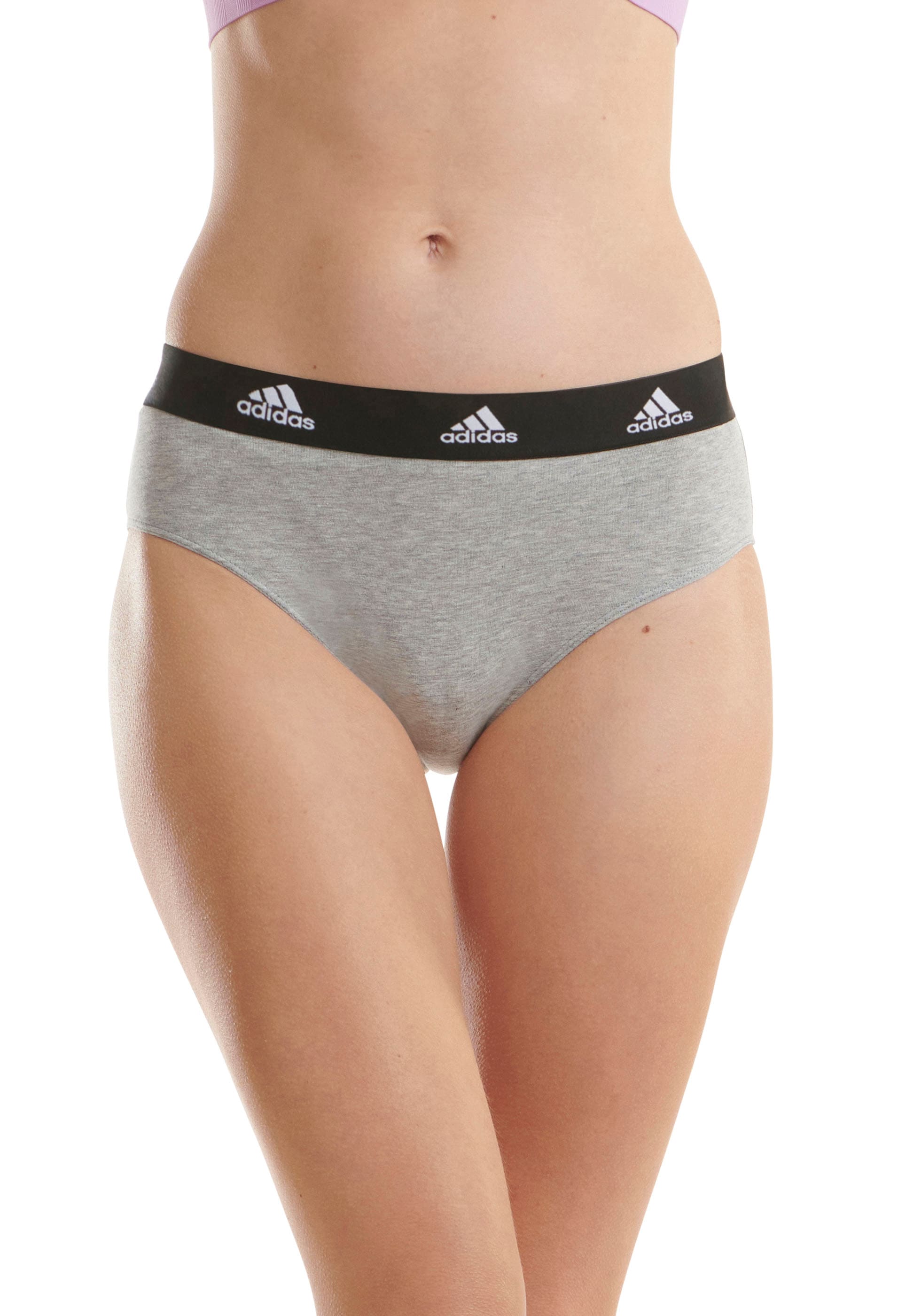 adidas ♕ Bikinislip, (3er-Pack), Logoband Slip bei elastischem mit Sportswear