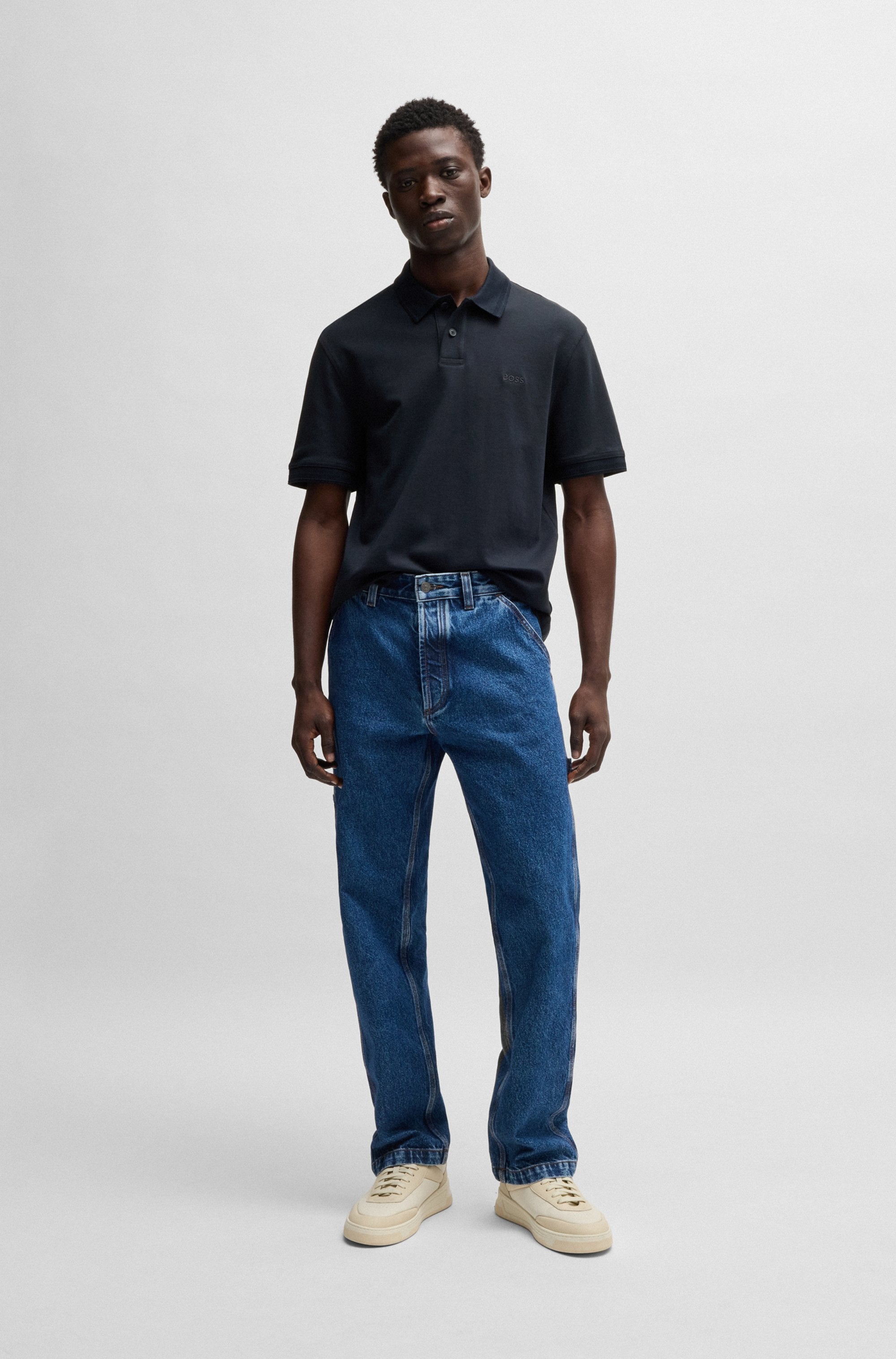 BOSS ORANGE Poloshirt »Pe_Interlock«, mit Polokragen