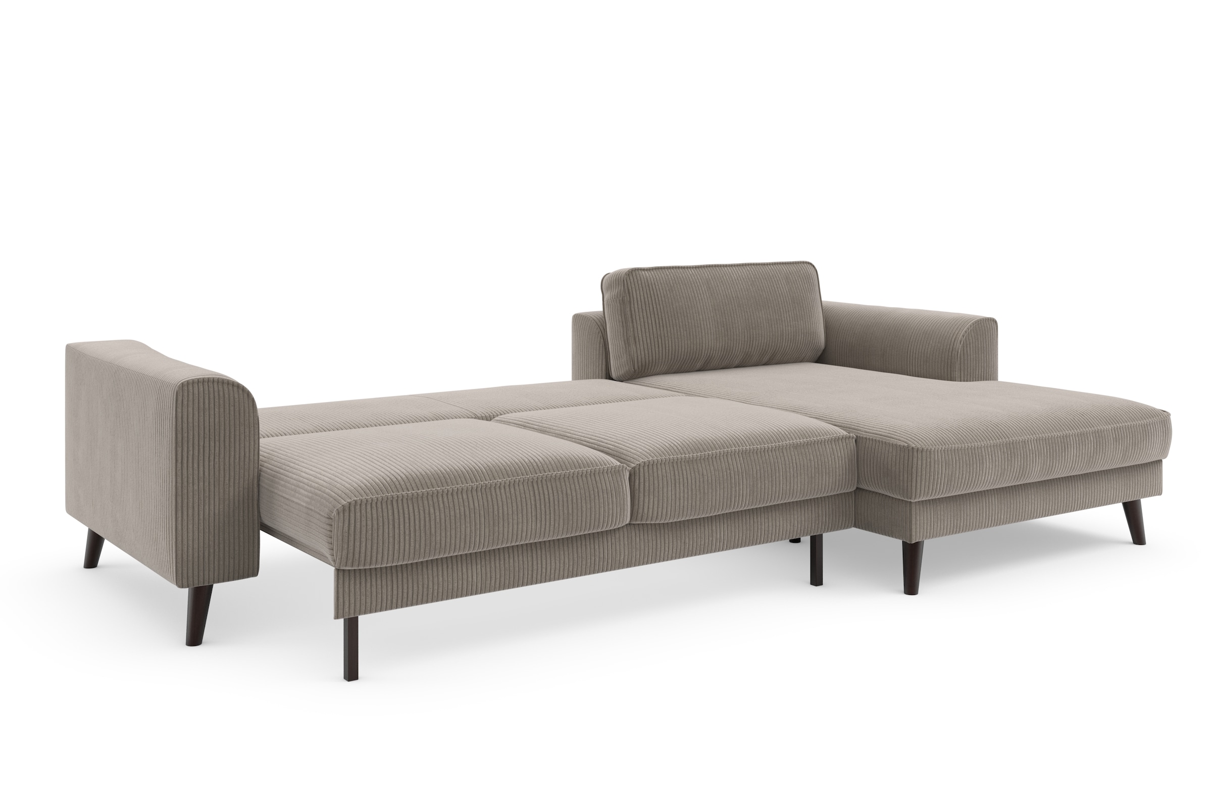 TRENDMANUFAKTUR Ecksofa »Lumber Jack, elegantes Designsofa, zeitlos modern, hoher Sitzkomfort«, wahlweise mit Bettfunktion u. Bettkasten, L-Form