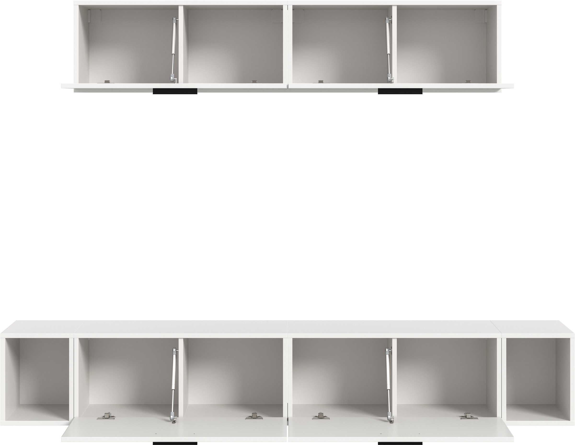 Home affaire Schrank-Set »ENESTE, 6-teilig, in verschiedenen Farben, individuell kombinierbar« verschiedenste Kombinationmöglichkeiten, stehend oder hängend, 2 Stk. tlg.