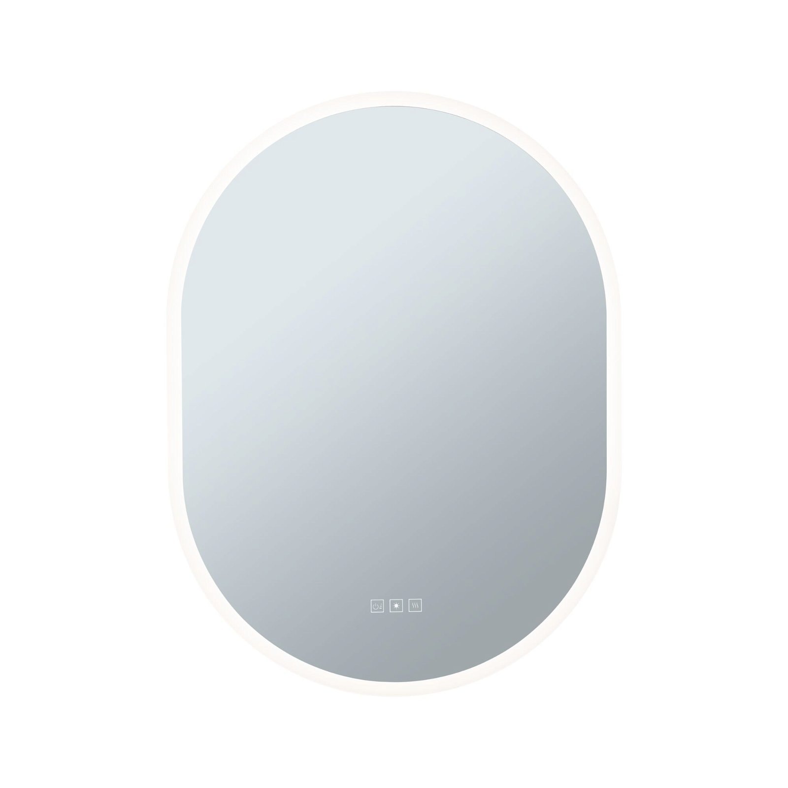 Paulmann LED Wandleuchte »Spiegel Mirra oval IP44 LED WhiteSwitch 22W 600x800mm«, 1 flammig, WhiteSwitch, Spiegel