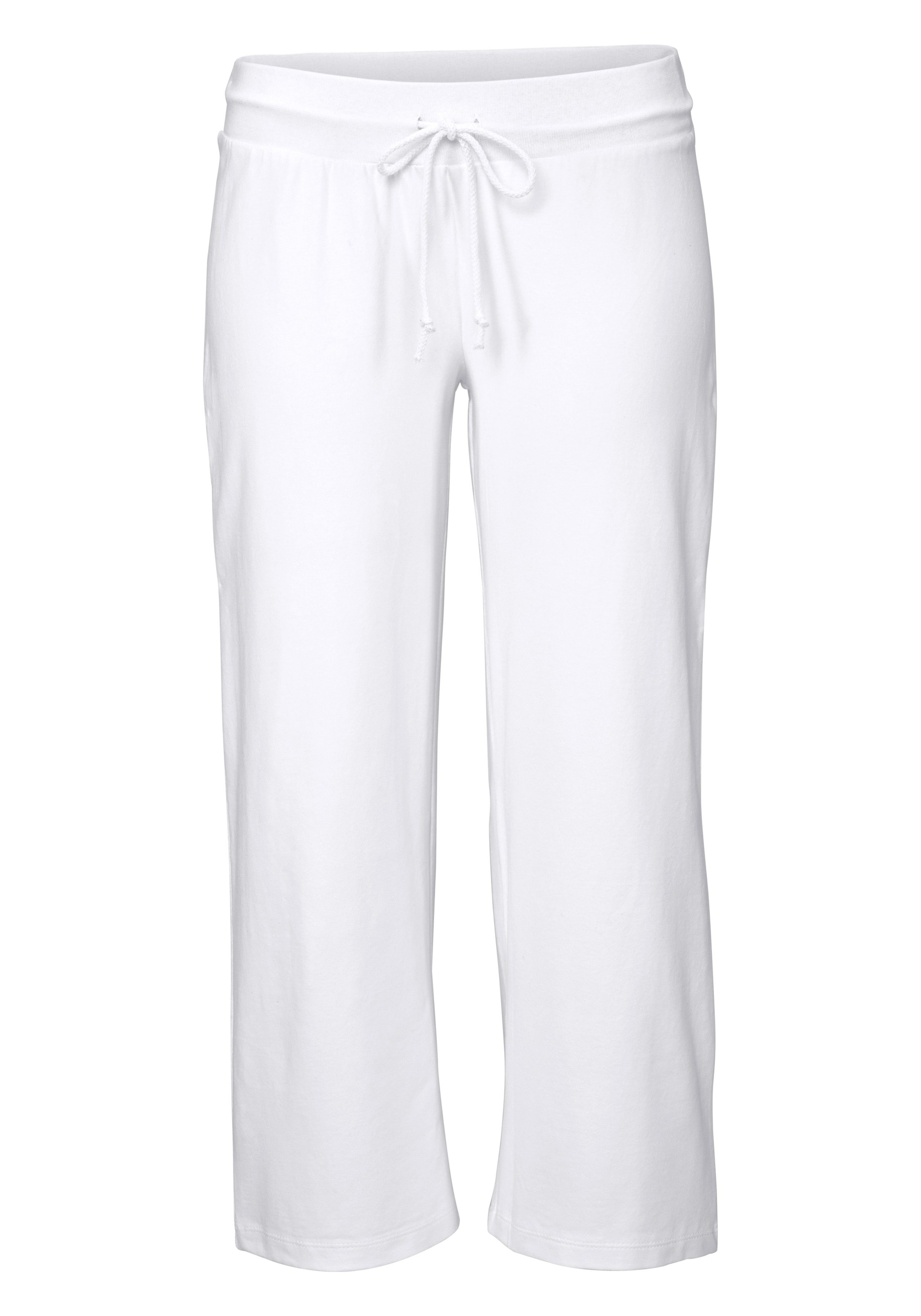 Beachtime 7/8-Strandhose, aus weichem Jersey, Wide-Leg, Jogginghose, Relaxhose