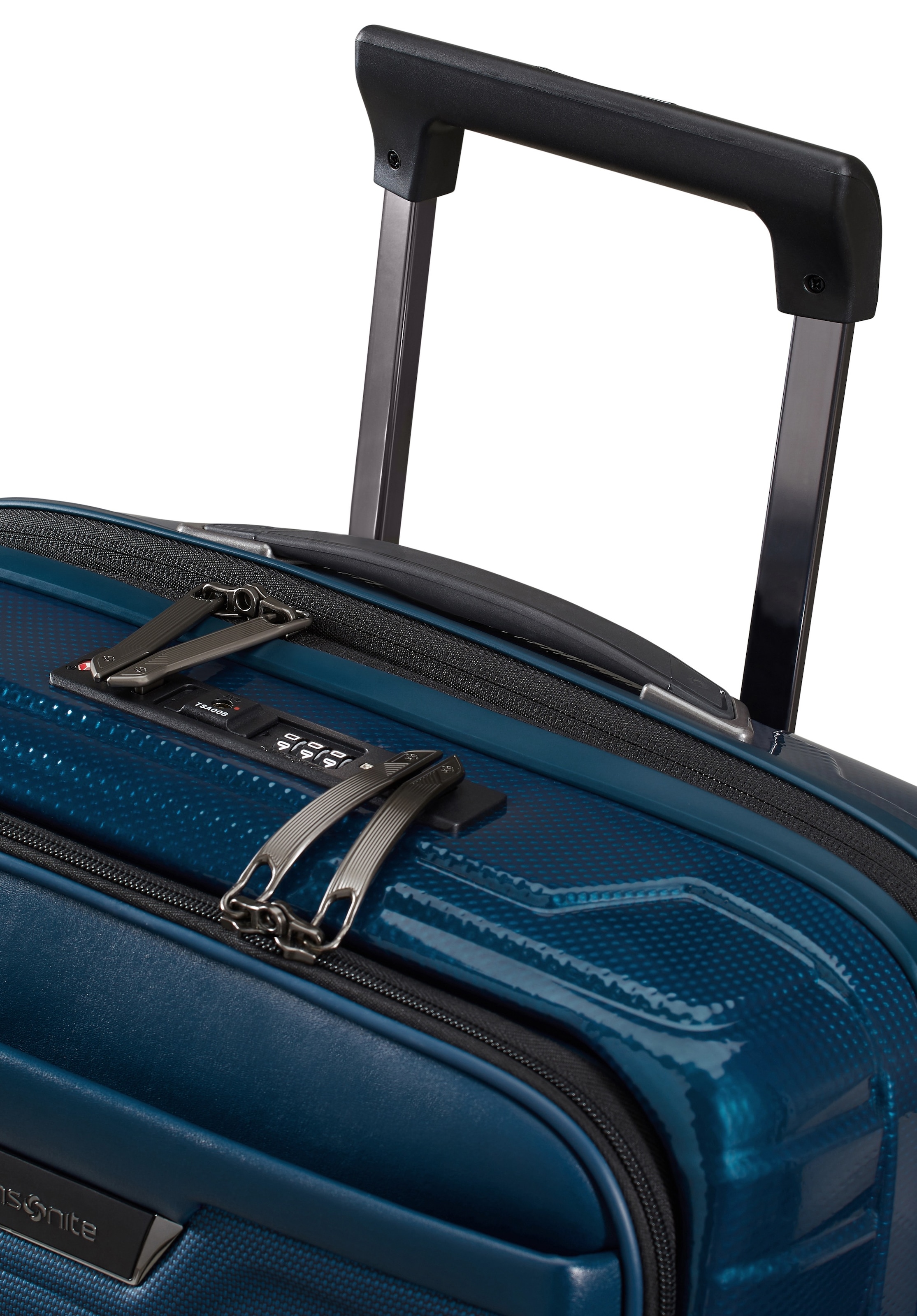 Samsonite Hartschalen-Trolley »PROXIS 55 EXP easy access«, 4 Rollen, Handgepäck Hartschalenkoffer Volumenerweiterung Laptopfach
