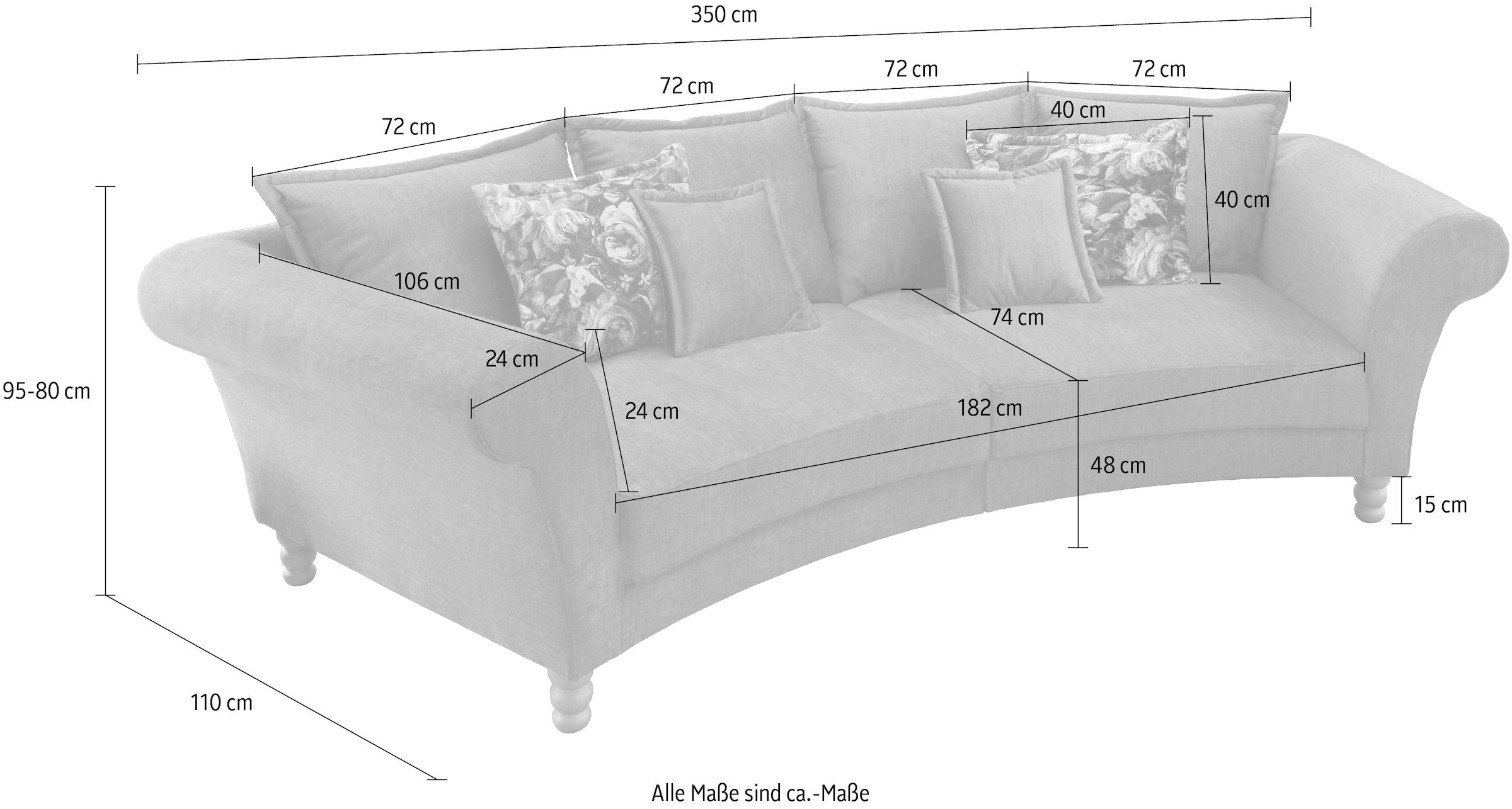 Home affaire Big-Sofa »Tassilo«