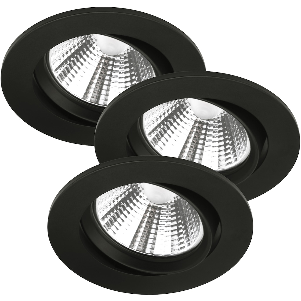 Nordlux LED Einbauleuchte »Freemont«, 3er Set, inkl. fest integriertem LED-Leuchtmittel, Schutzart IP23, Ø 8,5 cm