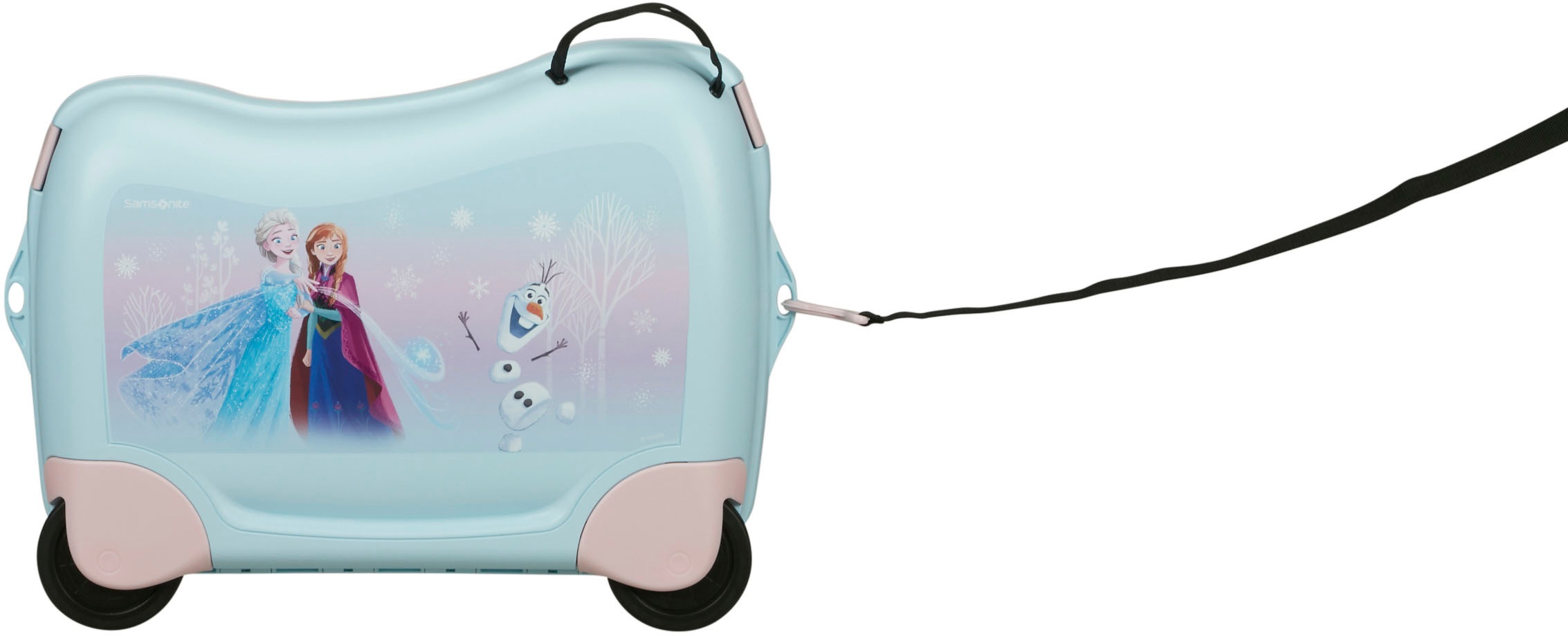 Samsonite Kinderkoffer »Dream2Go Ride-on Trolley, Disney Frozen«, 4 Rollen, Kinderreisekoffer Handgepäck zum sitzen und ziehen
