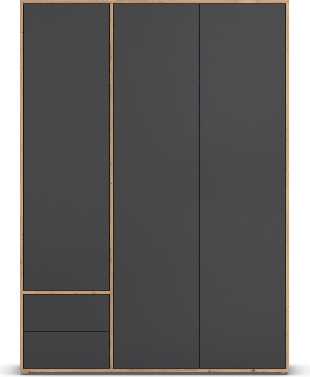 rauch Drehtürenschrank »Kleiderschrank Schrank Garderobe Wäscheschrank NABILA viel Stauraum«, (in 3 verschiedenen Ausstattungen BASIC/CLASSIC/PREMIUM), mit 2 Schubladen und Push-to-Open Funktion TOPSELLER MADE IN GERMANY