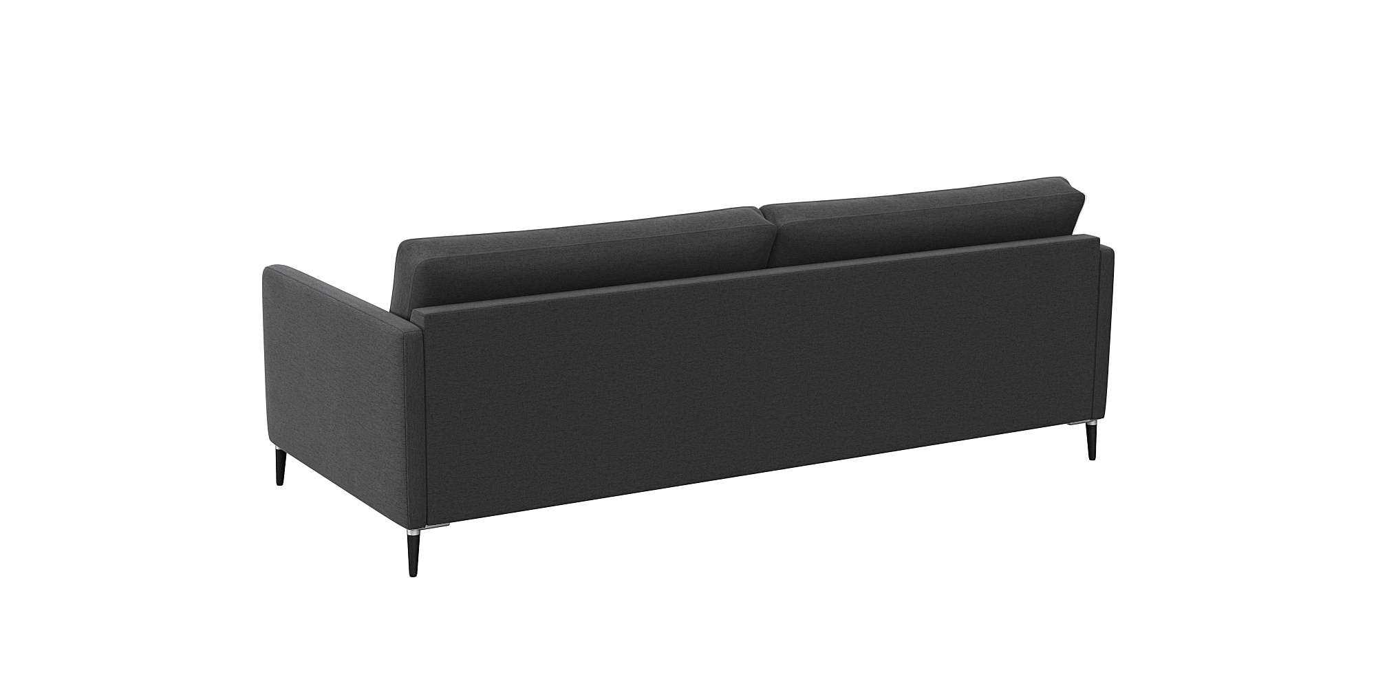 FLEXLUX 3-Sitzer »Fiore, super Sitzkomfort durch Kaltschaum im Sitz« schmale Armlehnen, Füße Alu+schwarz