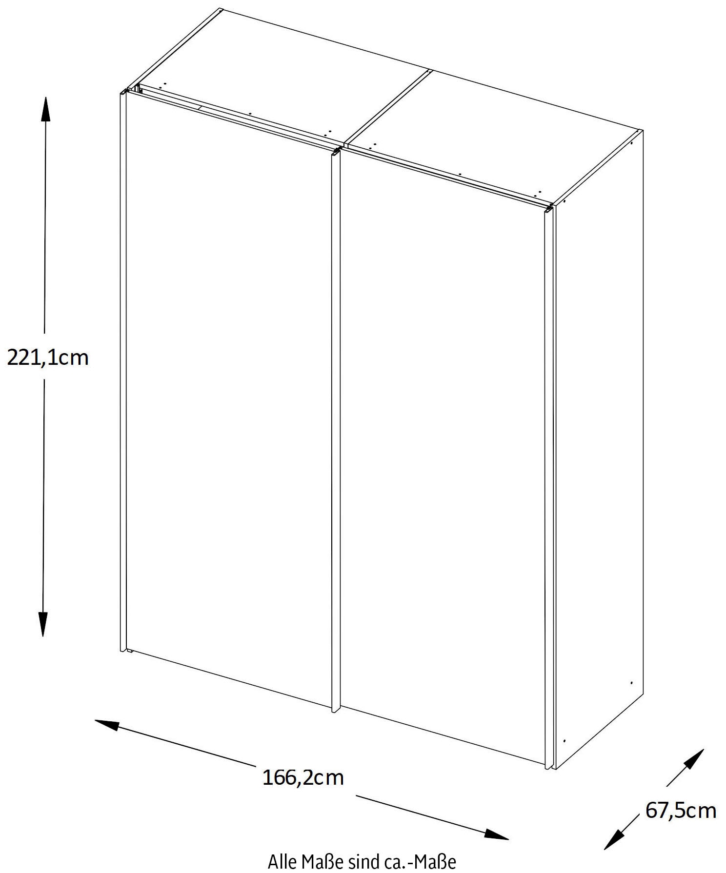 STAUD Schwebetürenschrank »Sinfonie Plus, edles Design in hochwertiger Qualität, Made in Germany« Mit vier verschiedenen Ausstattungsvarianten