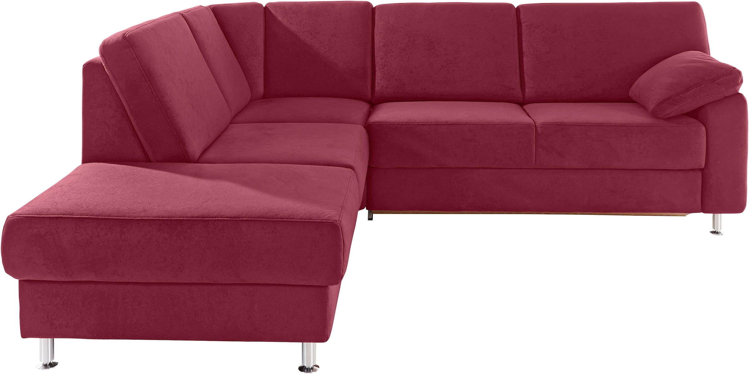 sit&more Ecksofa »Belfort L-Form«, wahlweise mit Vorziehsitz und Bettkasten