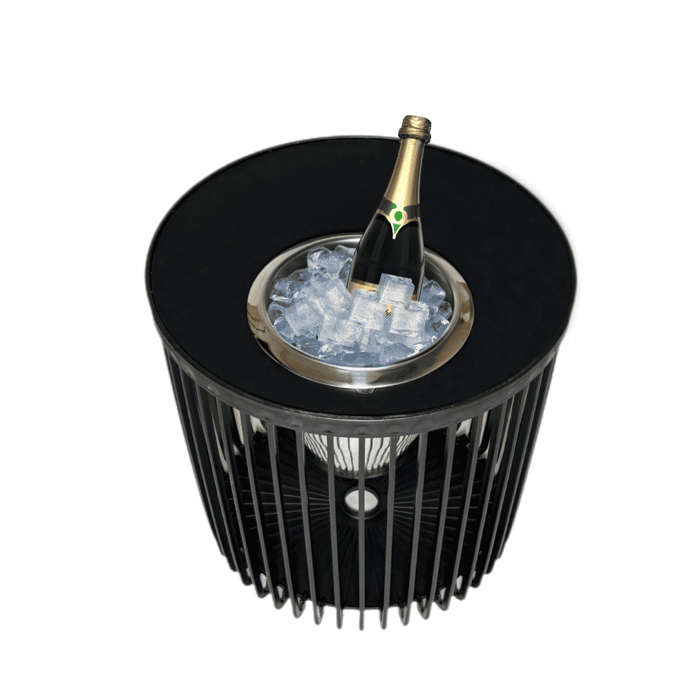 COOTAB COOLER TABLE 4-in-1 Loungetisch mit Edelstahl-Kühler Copenhagen 45 cm