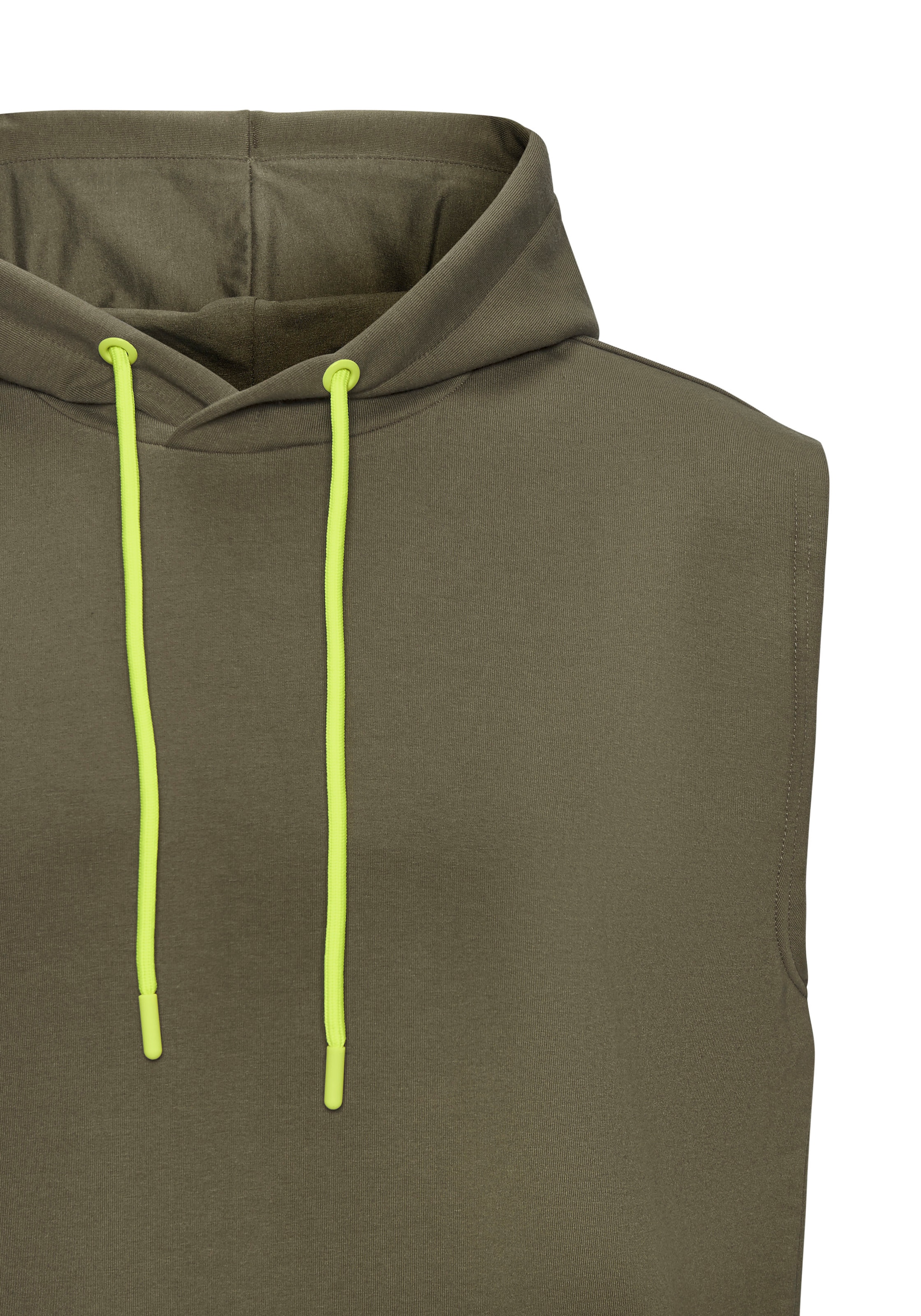 Le Jogger Performance Kapuzensweatshirt , ohne Ärmel und mit kontrastfarbenen Details

