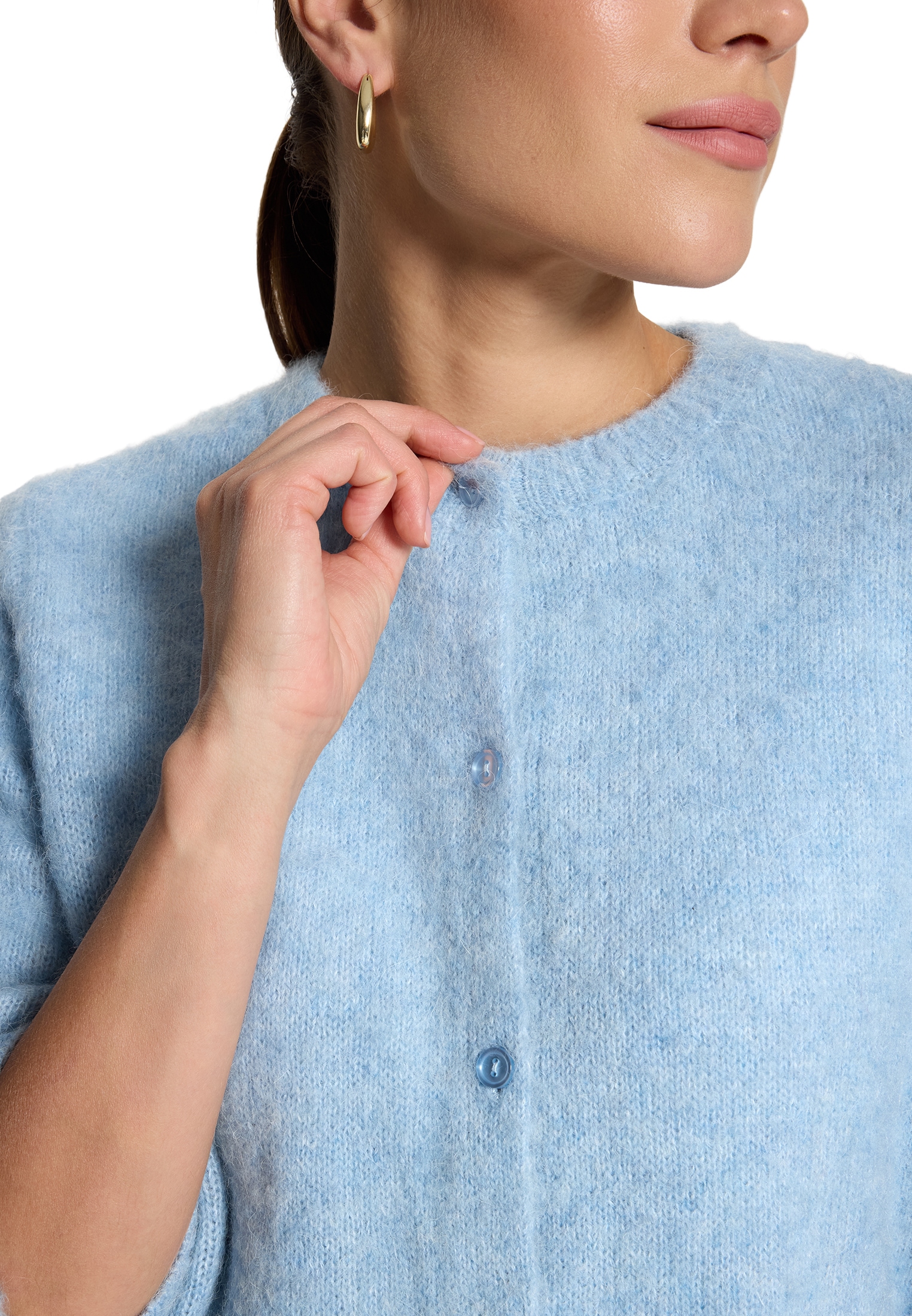 Zero Strickjacke »Grobstrickjacke langarm«