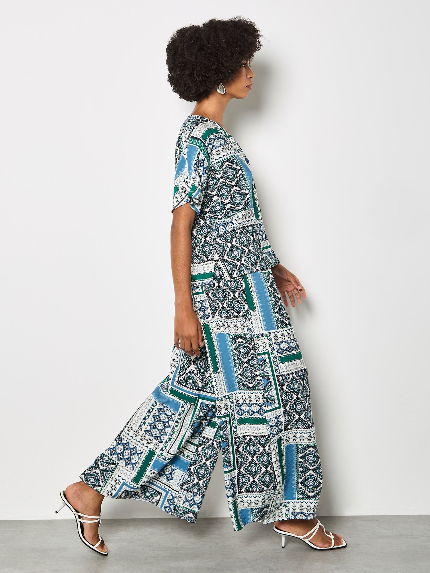 Apricot Palazzohose »Folk-Patchwork-Hose«  mit weitem Bein