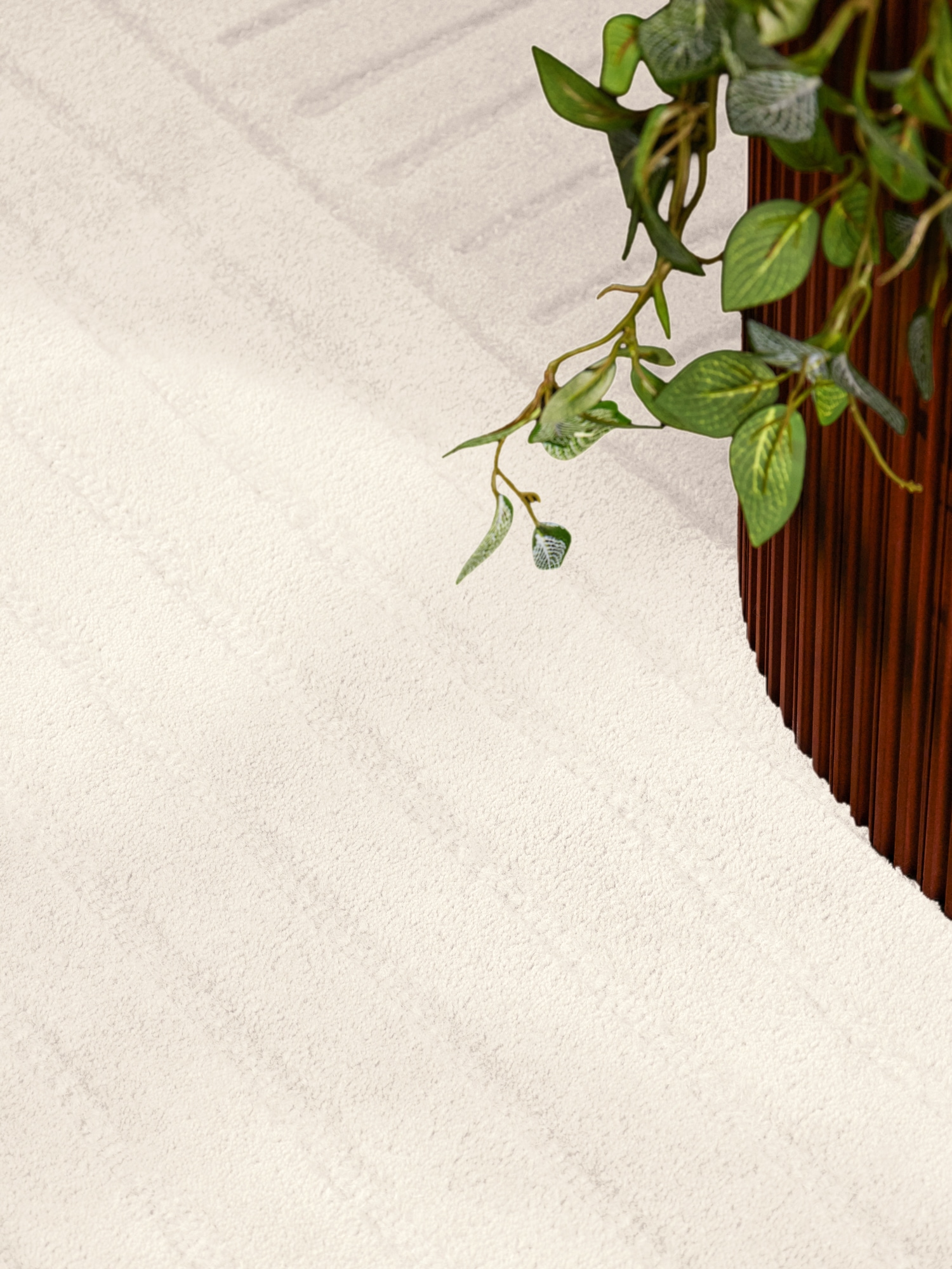 vikosa Wollteppich »Arcora« rund 15 mm Höhe Wolle Handgemacht, Hoch-Tief-Effekt, Geometrisches Linien Wellendesign