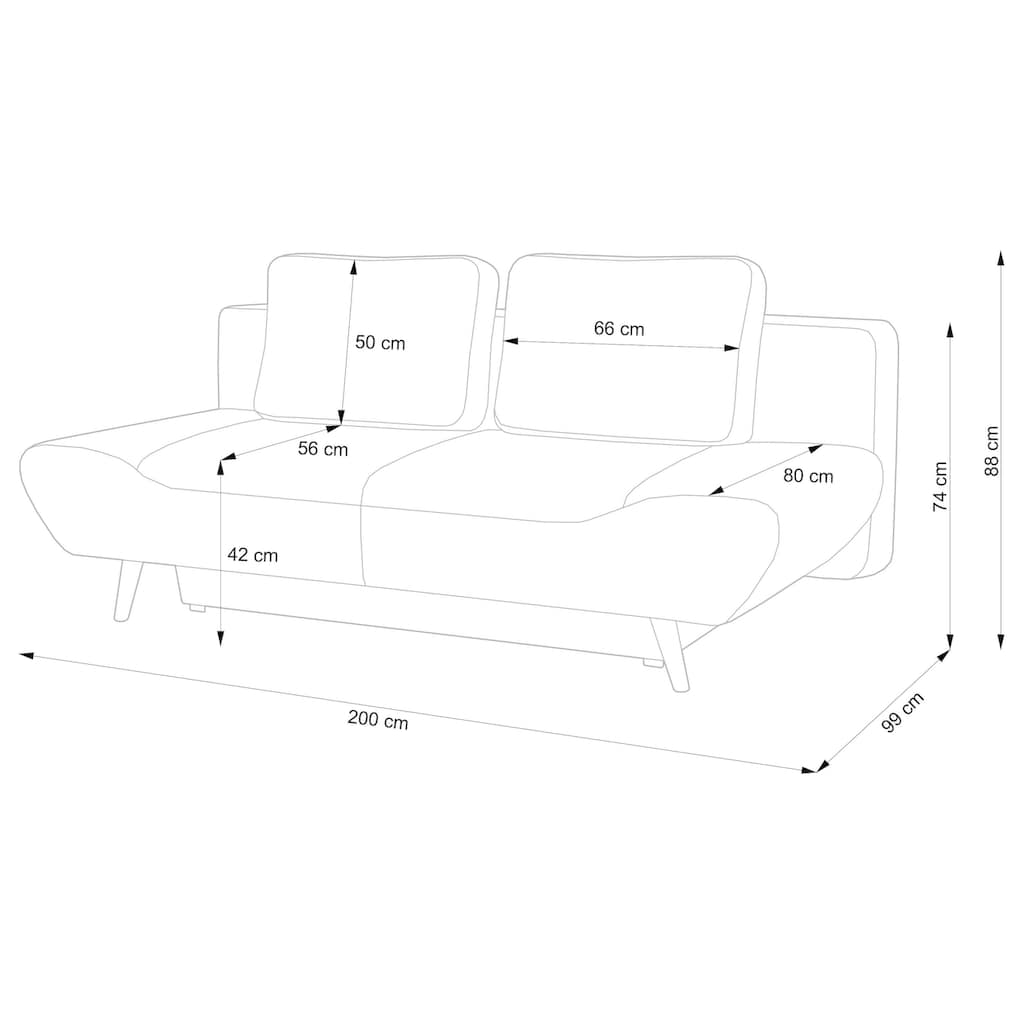 andas Schlafsofa »Segmon«