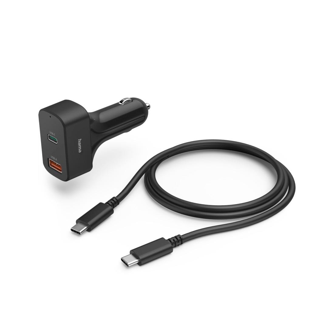 Hama Notebook-Netzteil »Universal USB-C Kfz Notebook Netzteil schwarz, 5-20 V Eingangsspannung«