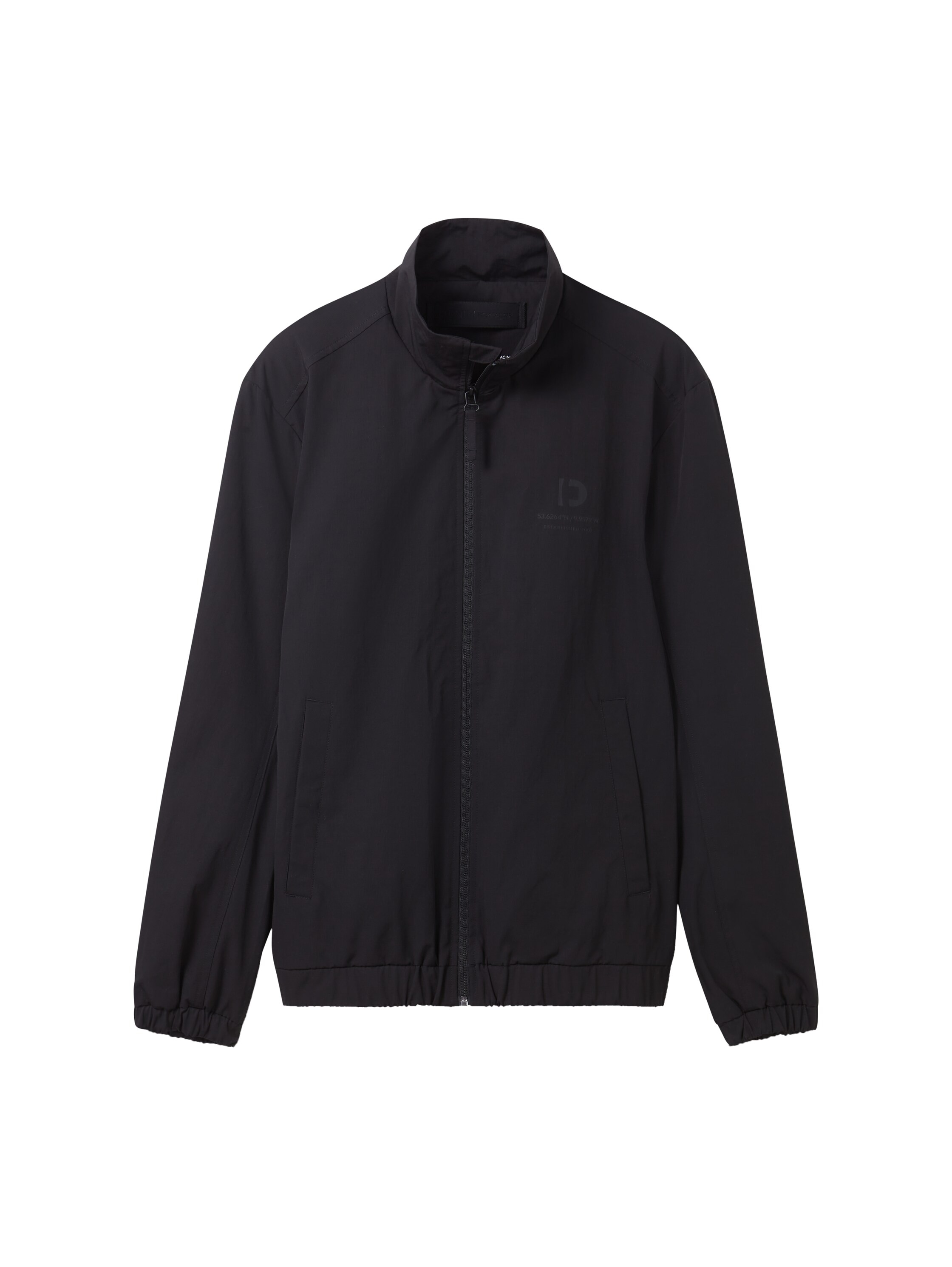 TOM TAILOR Denim Funktionsjacke, ohne Kapuze, mit Stehkragen und Reißverschluss