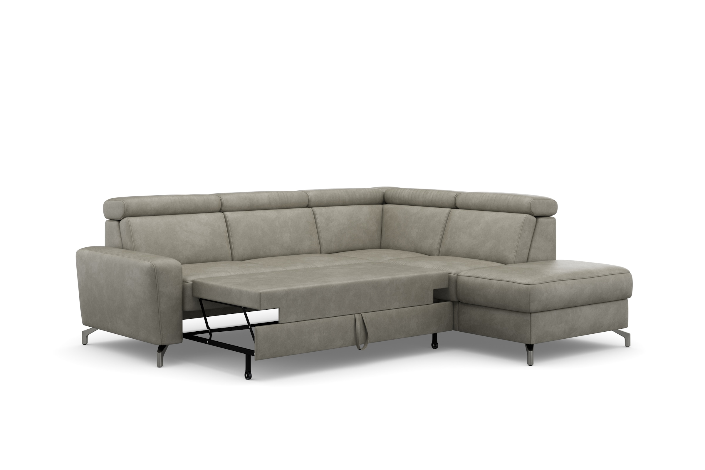 sit&more Ecksofa »Scarlett L-Form«, inklusive Kopfteilverstellung, wahlweise mit Bettfunktion, Bettkasten