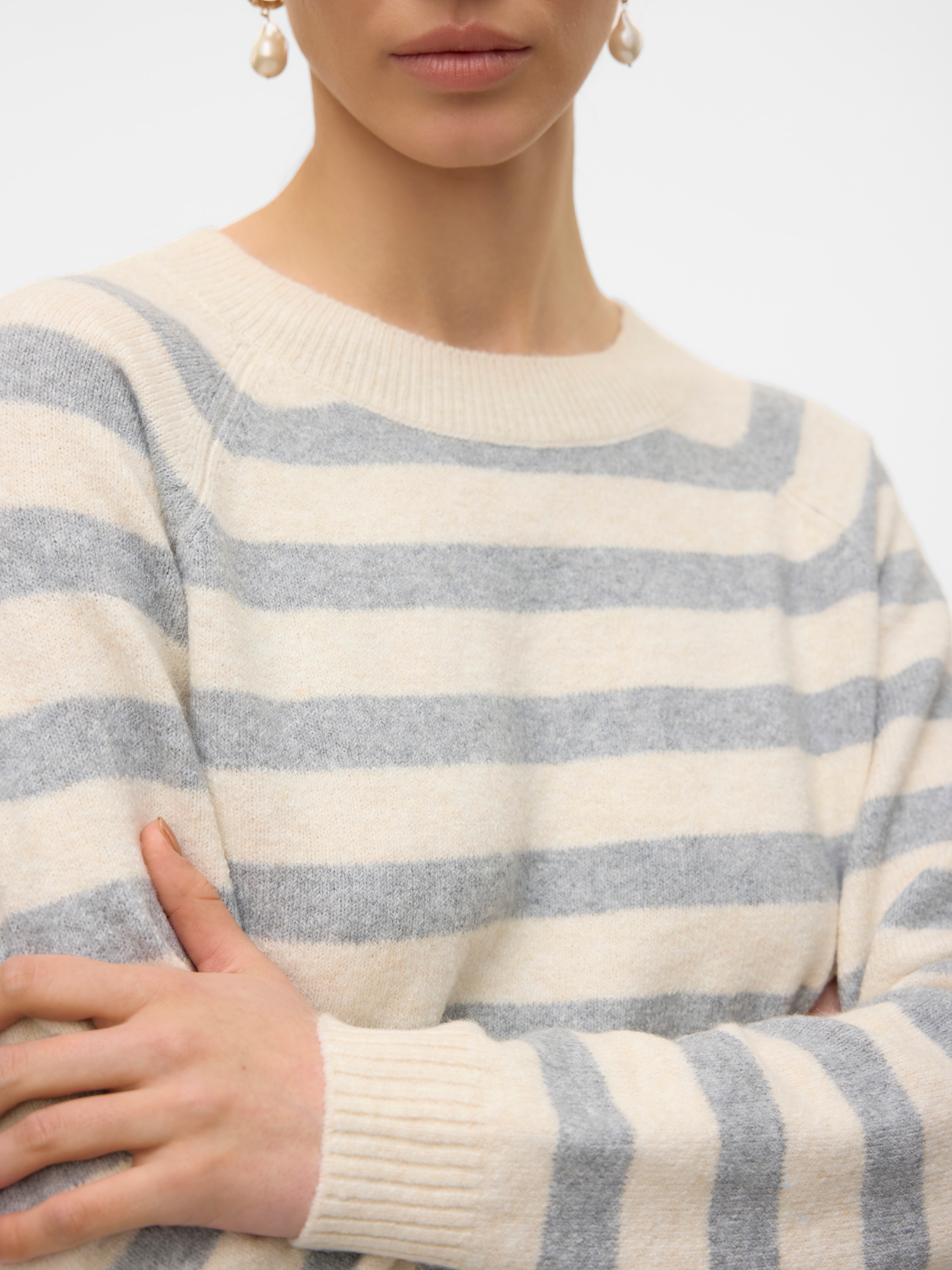 Vero Moda Rundhalspullover »VMDOFFY LS O-NECK BLOUSE GA NOOS«