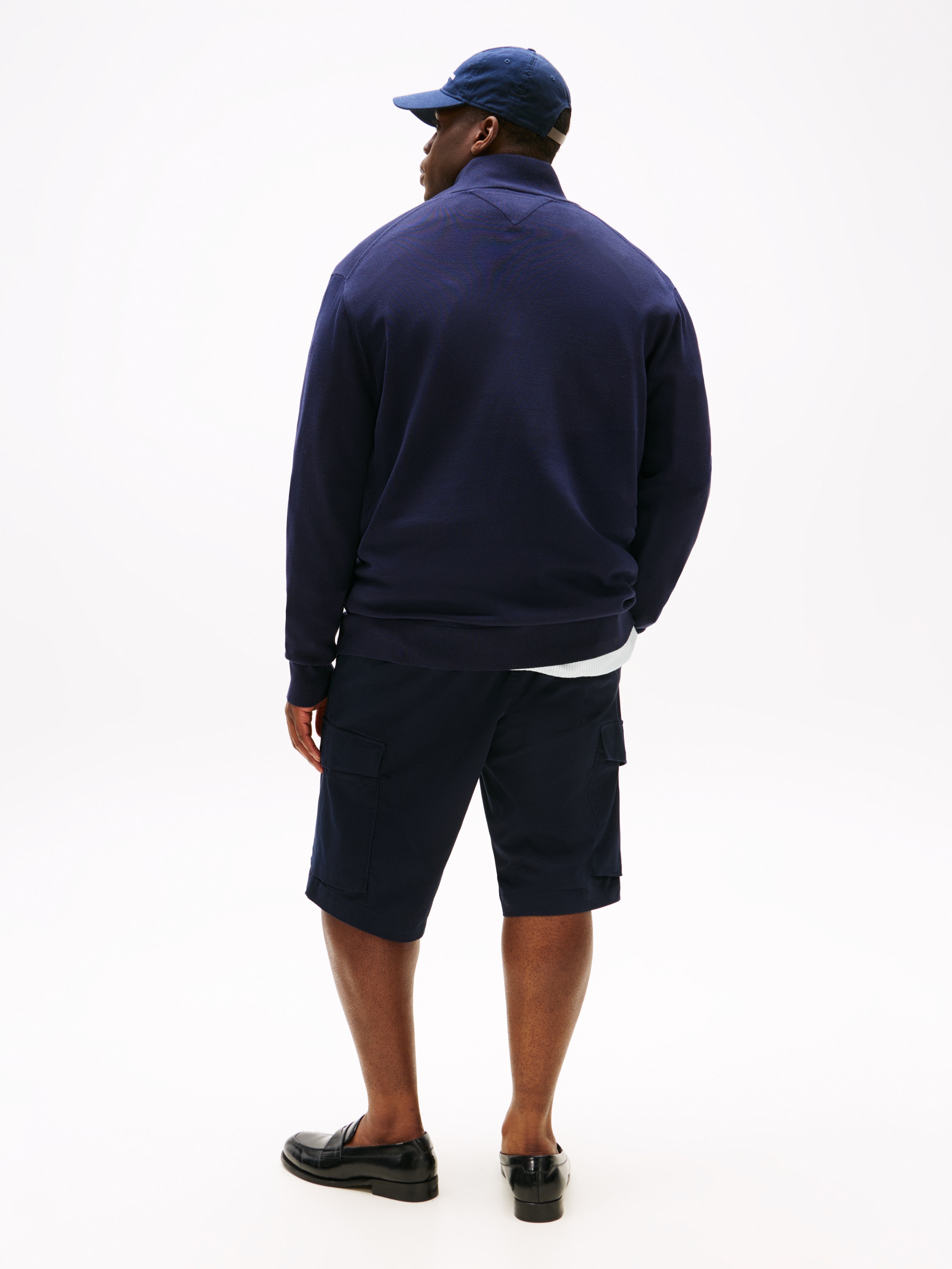 Tommy Hilfiger Big & Tall Stehkragenpullover »BT-ESSENTIAL COTTON ZIP MOCK-B«, Großen Größen