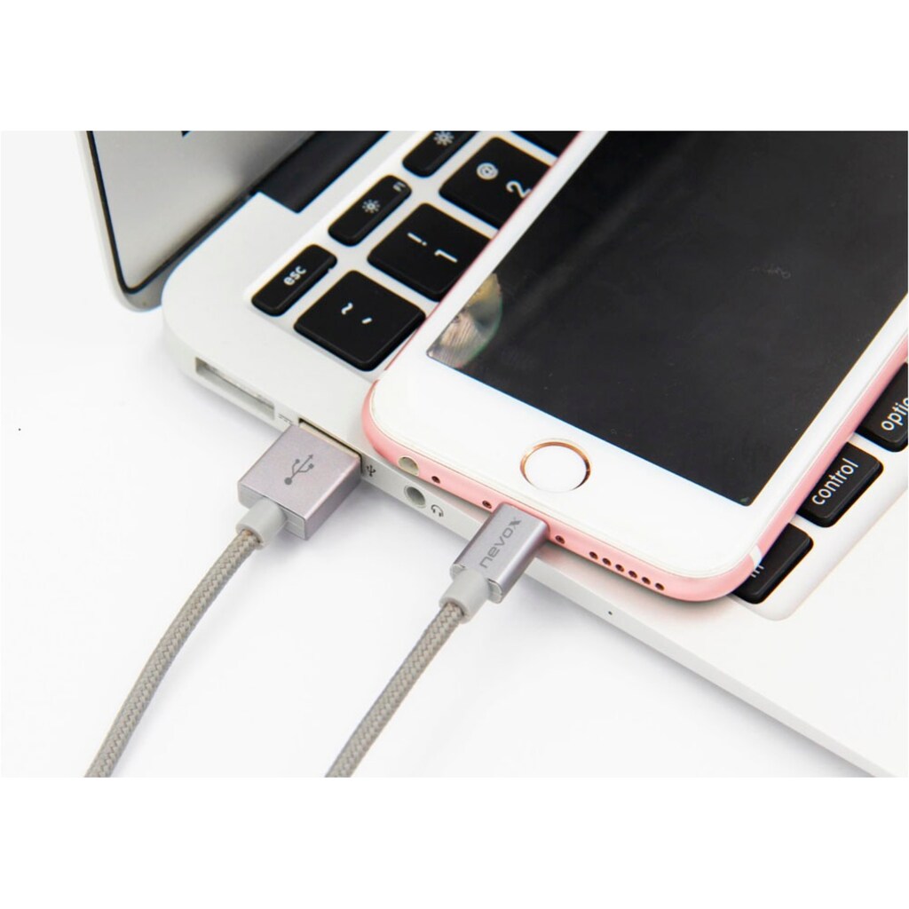 nevox Smartphone-Kabel »1528«, Lightning-USB Typ A, 100 cm