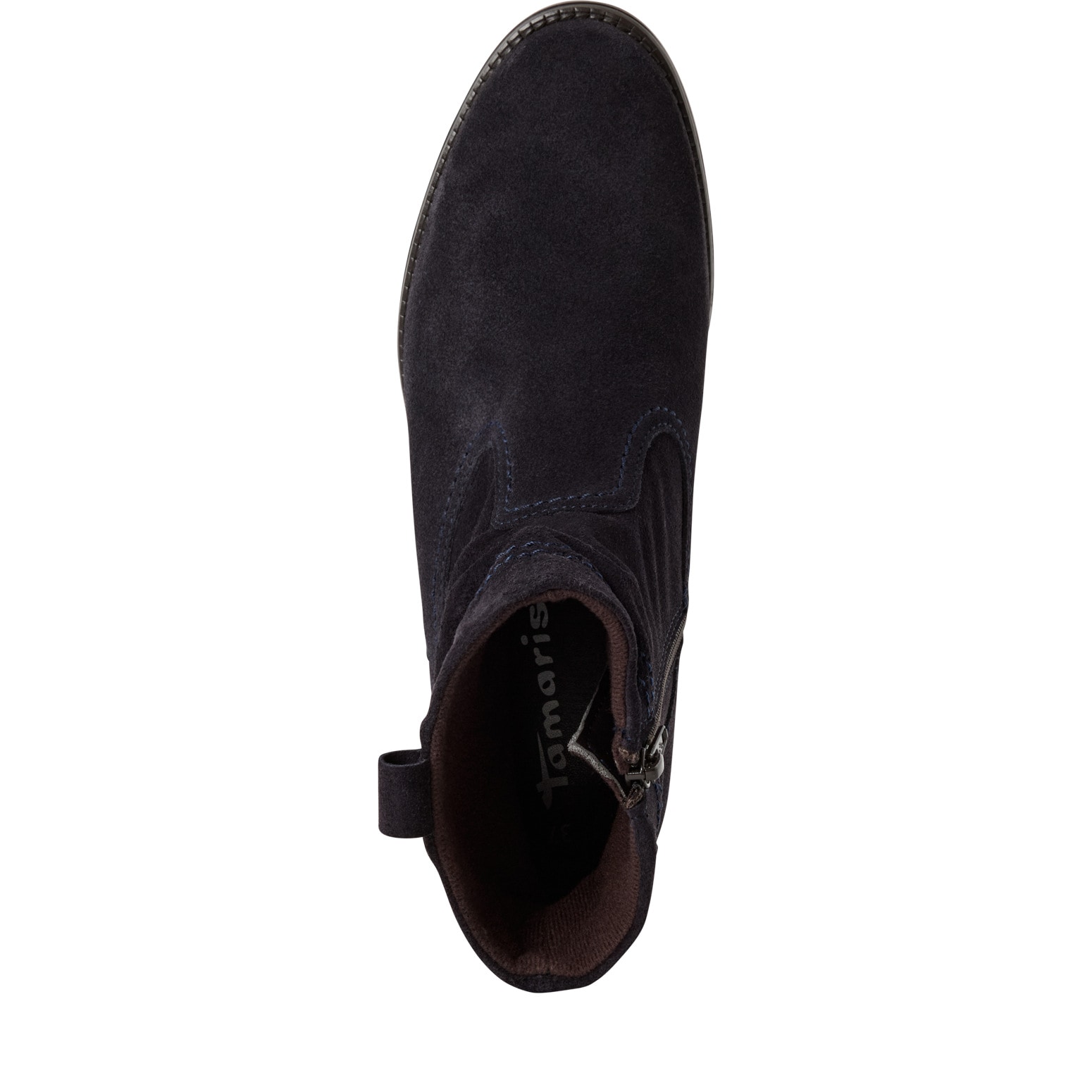 Tamaris Stiefelette  , Blockabsatz, Boots mit Falten im slouchy Look