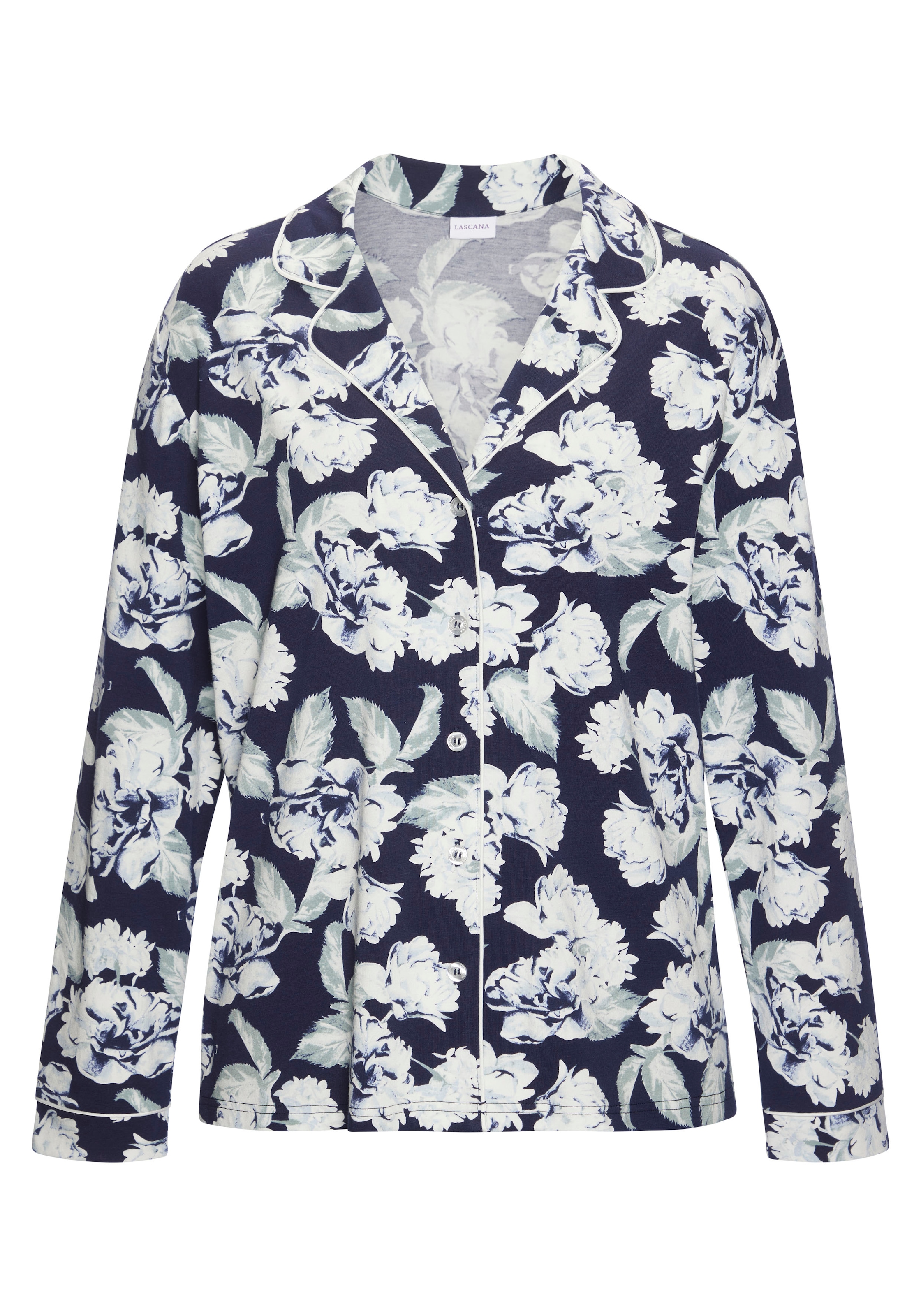 LASCANA Pyjama, mit schönem Blumenmuster