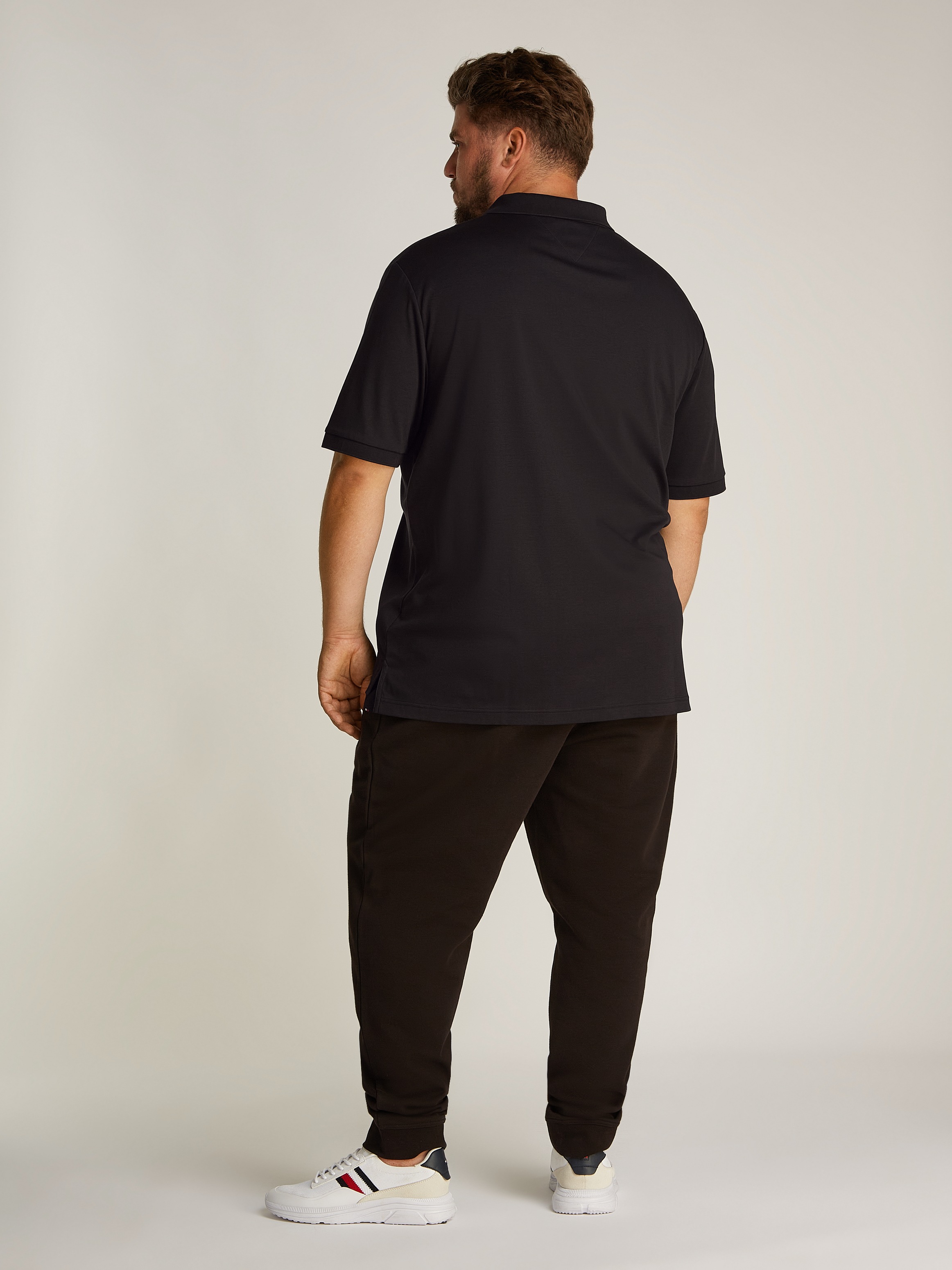 Tommy Hilfiger Big & Tall Poloshirt »BT-LIQUID COTTON ESSENTIAL POL-B«, in Großen Größen, Logostickerei