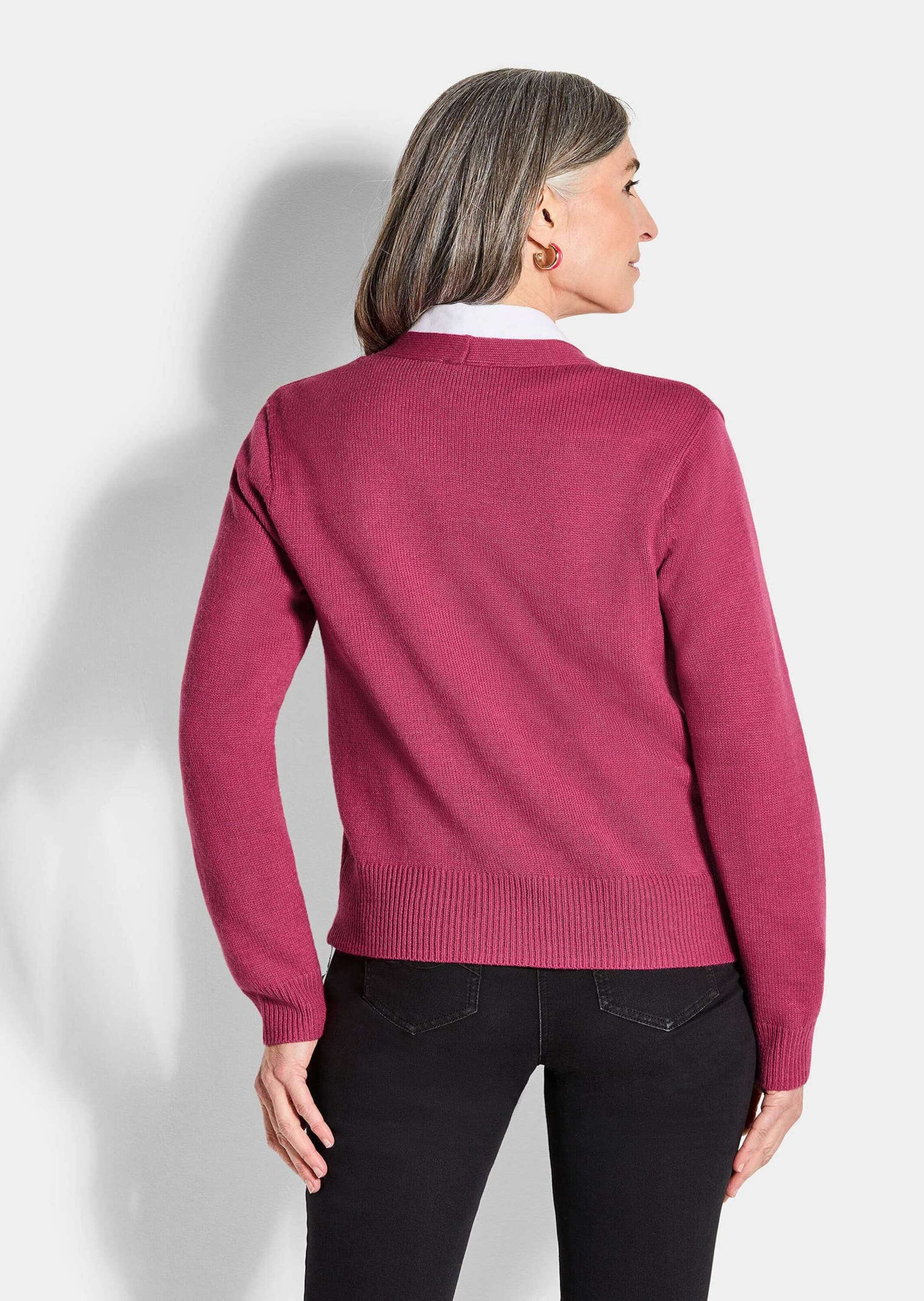 GOLDNER Strickjacke »Cardigan mit großen Knöpfen«