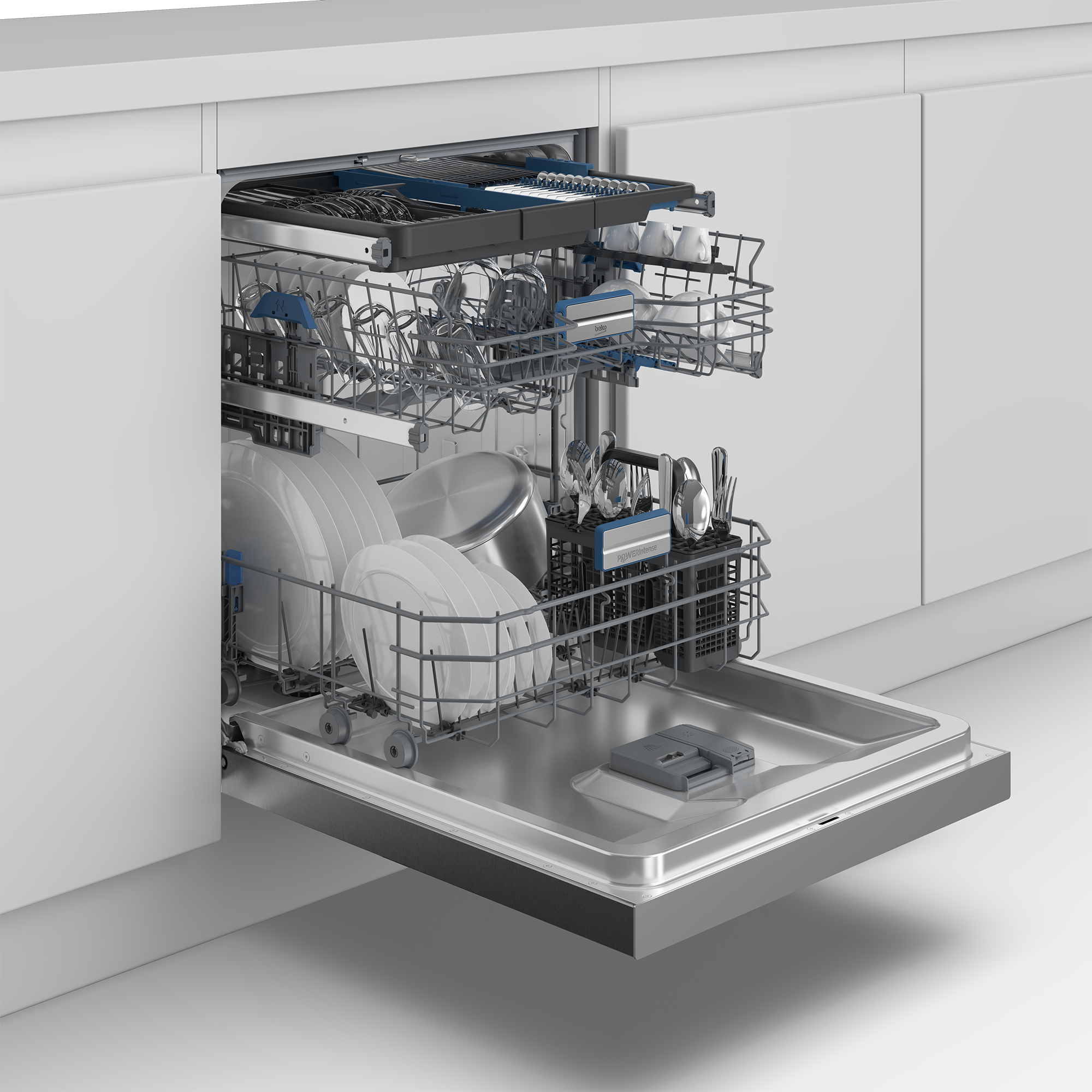 BEKO Standgeschirrspüler »BDFN36550XP« 8,9 l 15 tlg. Maßgedecke