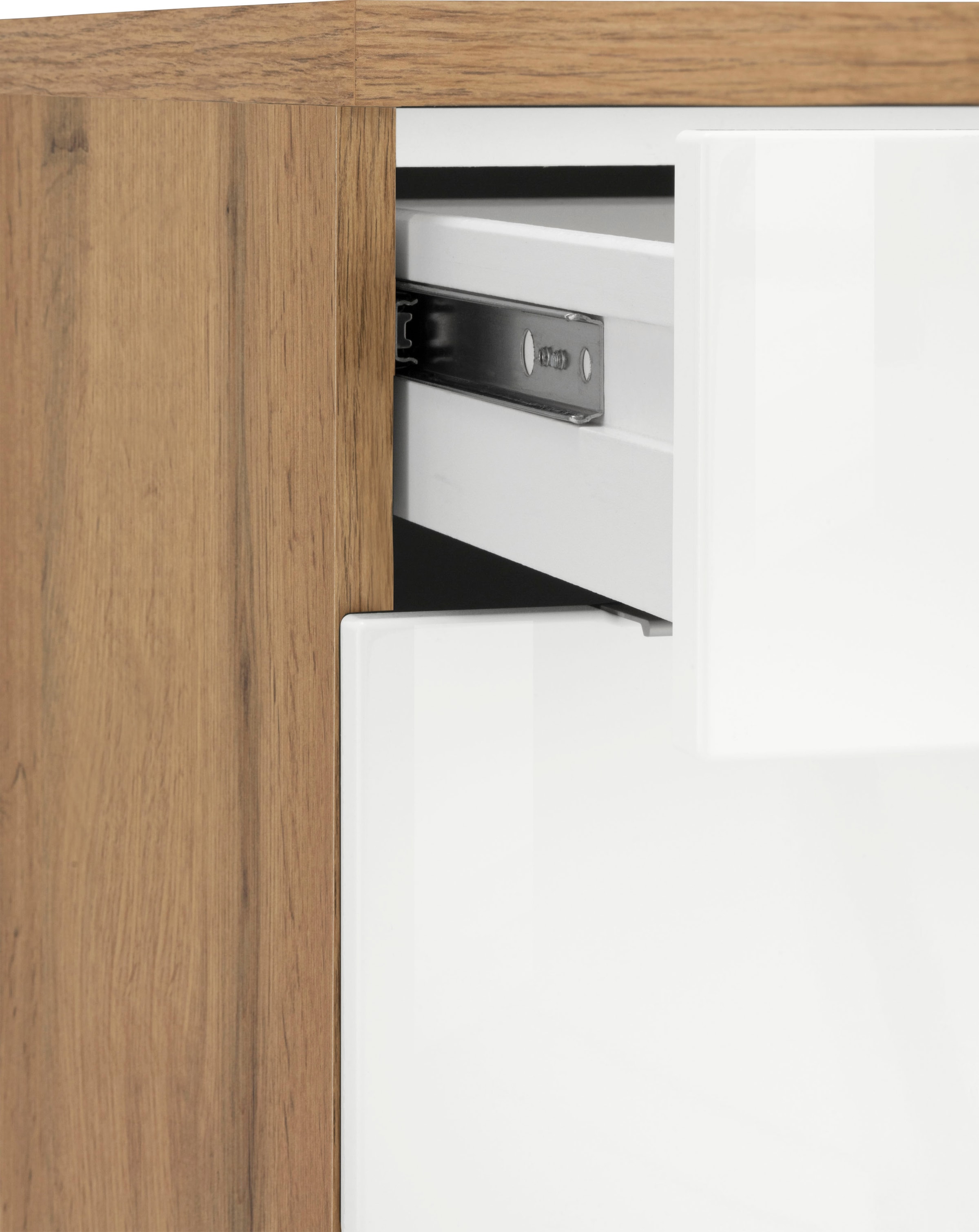 KOCHSTATION Winkelküche »KS-Brindisi« Stellbreite 220/220 cm, wahlweise mit E-Geräten, mit MDF-Fronten