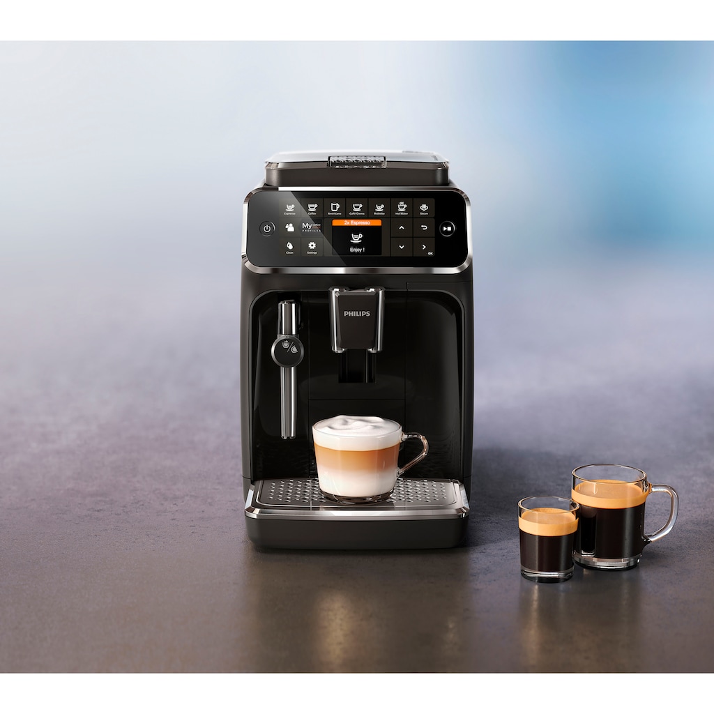 Philips Kaffeevollautomat »4300 Serie EP4321/50 Pannarello«, 5 Kaffeespezialitäten, individuell anpassbarer Aromastärke