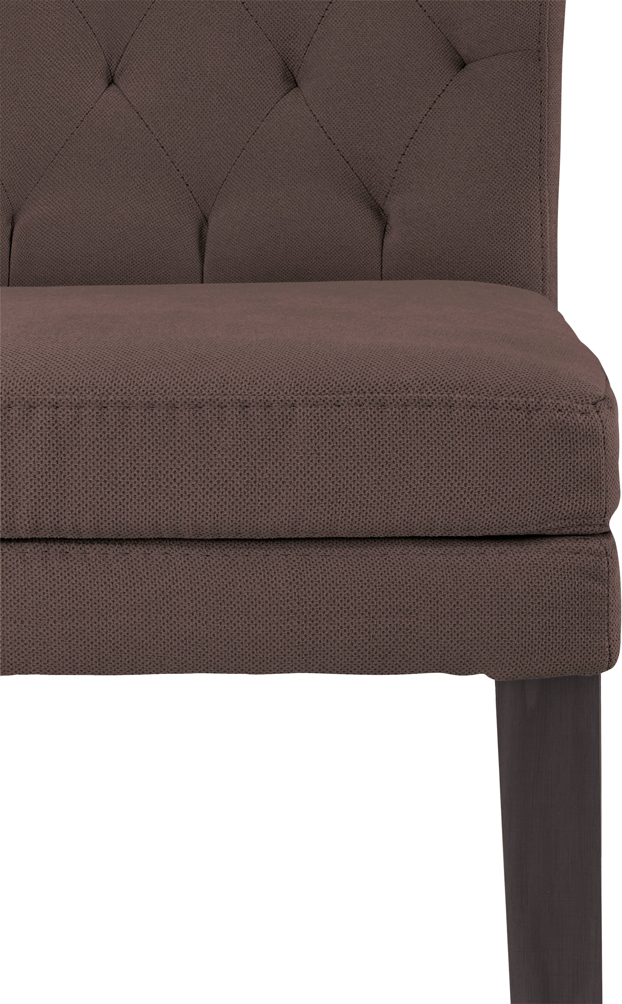 Home affaire 4-Fußstuhl »Colorado«, (Set), 2 St., Luxus-Microfaser, Beine aus Buche, wengefarben lackiert, Im 2er, 4er oder 6er-Set