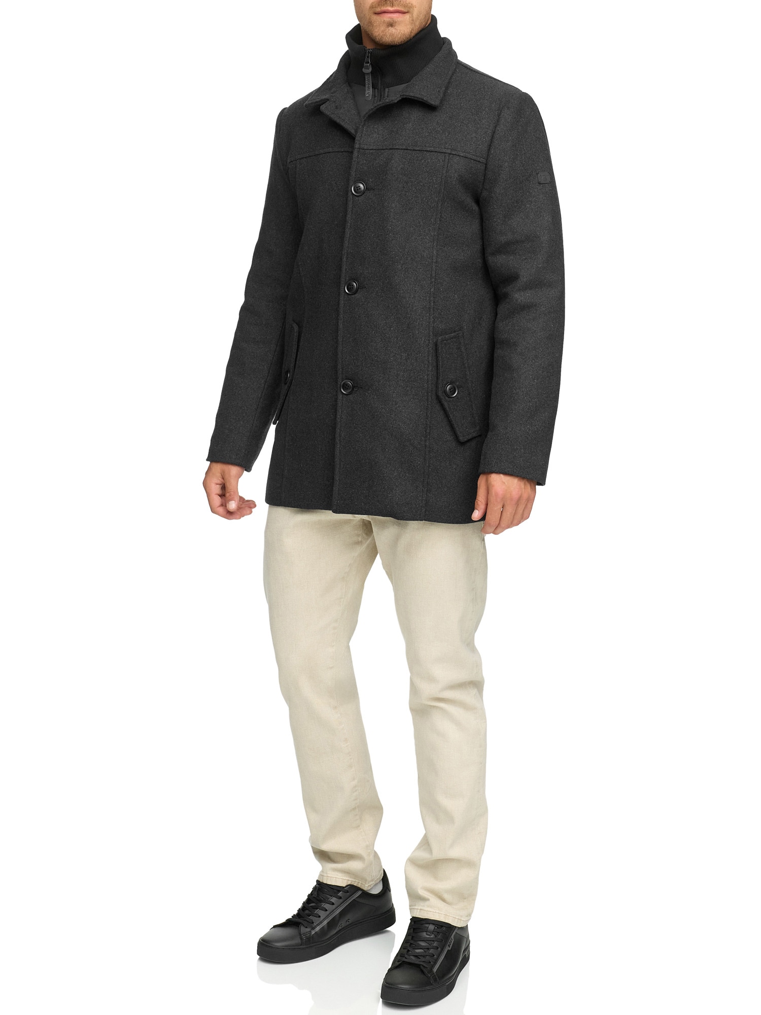 Indicode Wolljacke »INLunik« ohne Kapuze