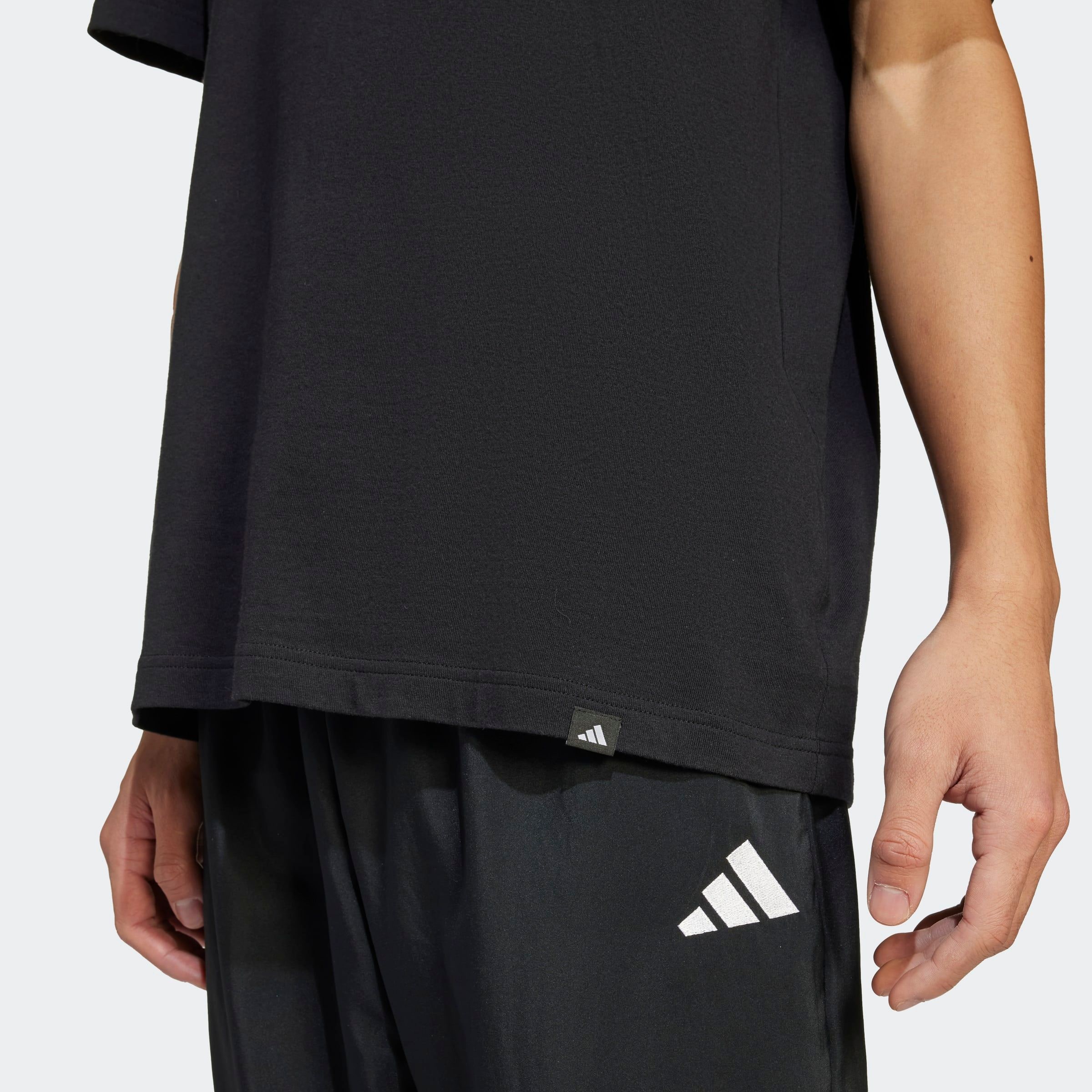 adidas Sportswear T-Shirt »M L SLIDE TEE«, mit adidas Badeschlappen-Grafik, weiche Baumwolle