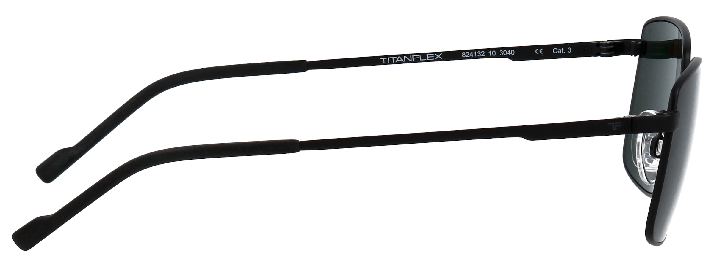 TITANflex Sonnenbrille »Modell 824132« Form Karree/Eckig, Logoschriftzug auf Bügel, Titanflexfassung