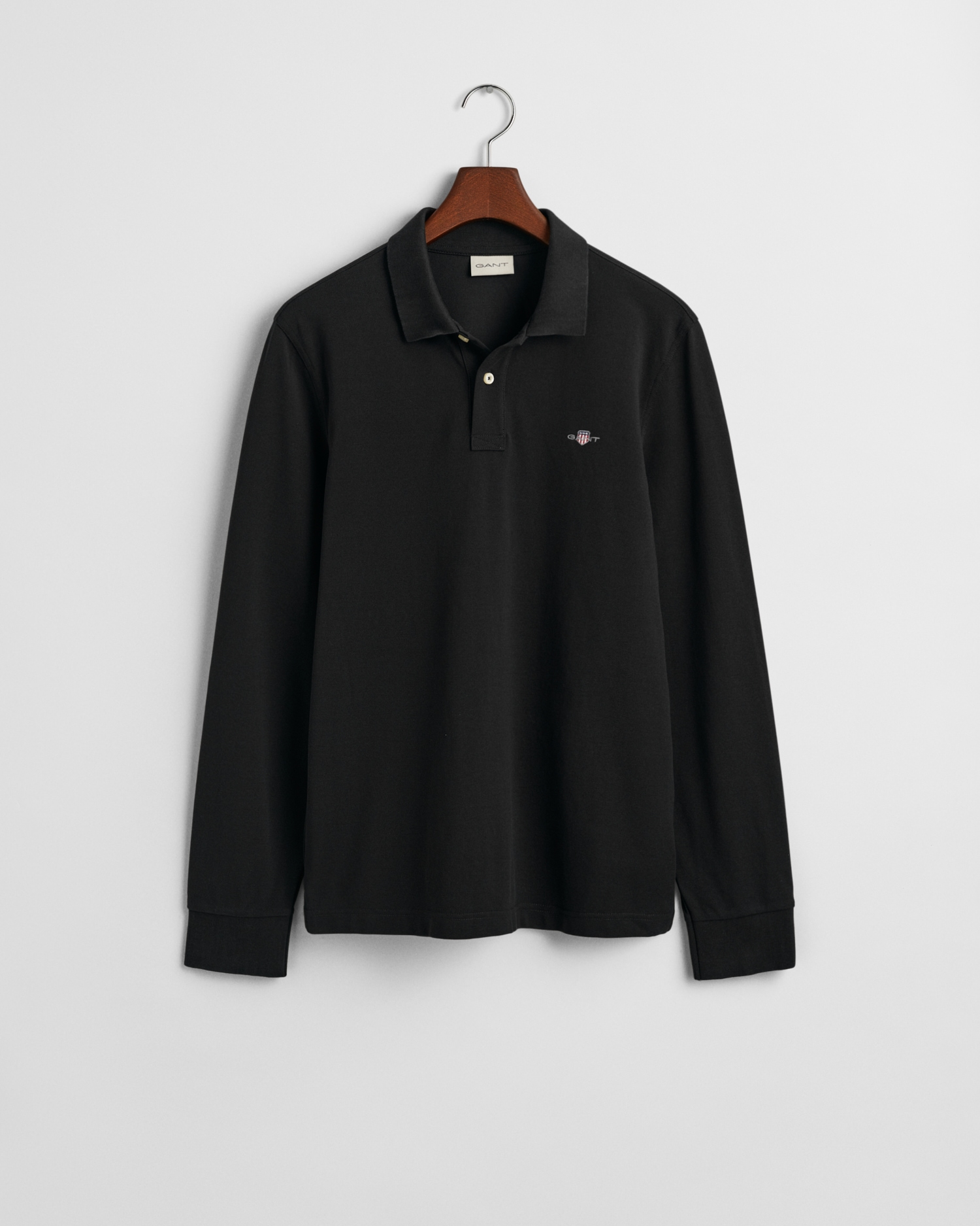 Gant Poloshirt »REG SHIELD LS PIQUE RUGGER«, mit Logotickerei auf der Brust