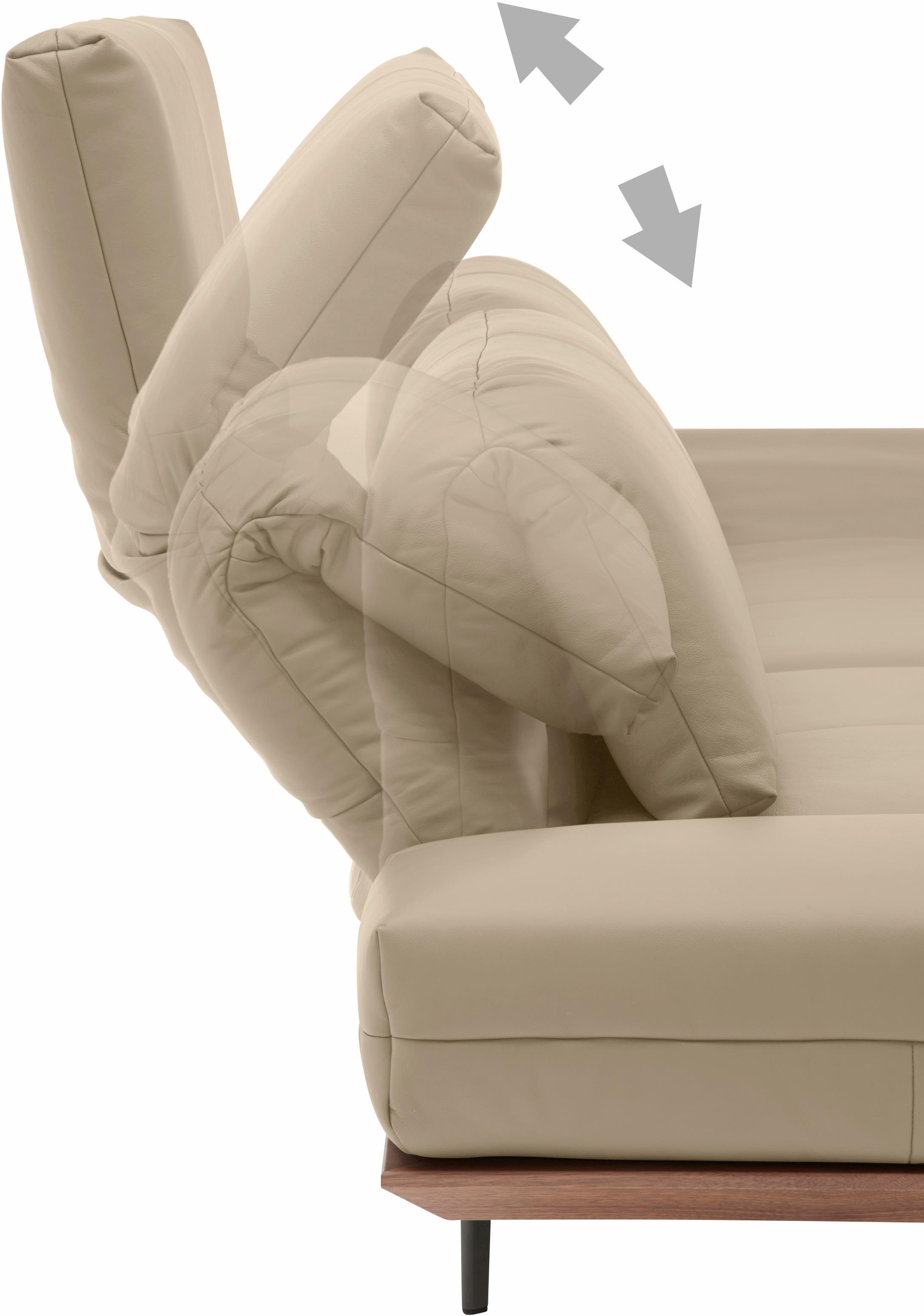 Creation BY ROLF BENZ 3-Sitzer »CR.420, Designsofa, Loungesofa«, in 2 Qualitäten, Holzrahmen in Eiche Natur oder Nußbaum, Breite 232 cm