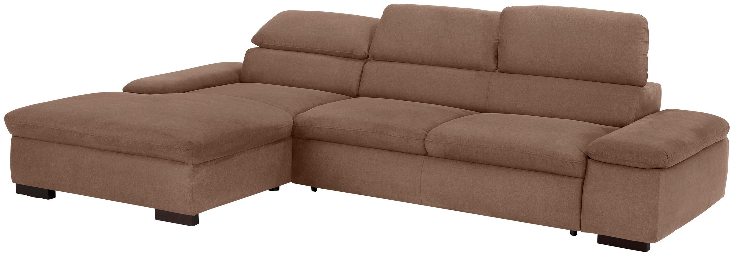 Home affaire Ecksofa »Alberto L-Form«, mit Kopfteilverstellung, wahlweise mit Bettfunktion