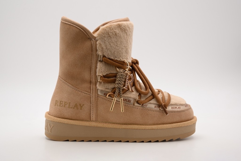 Replay Winterboots »SANTA PEAK«  Plateauboots, Schnürboots mit Logoschriftzügen und trendigem Anhänger