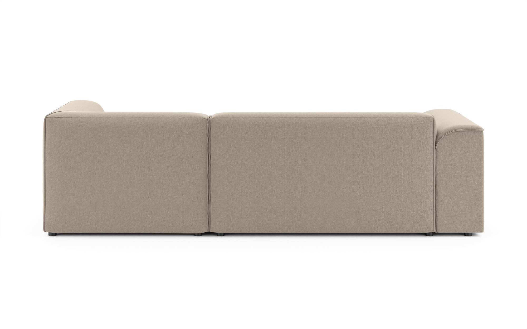 INOSIGN Ecksofa »MERID L-Form (257 cm), zeitlos & stilvolles Design,«, Aufwendig gepolstert, in Cord, Chenille und Struktur