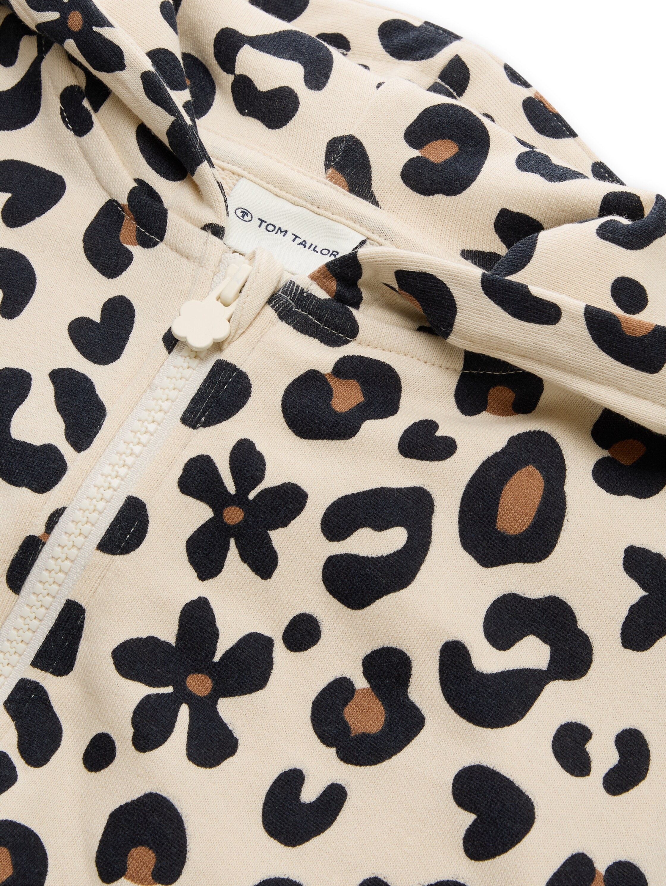 TOM TAILOR Sweatjacke mit All-Over Print