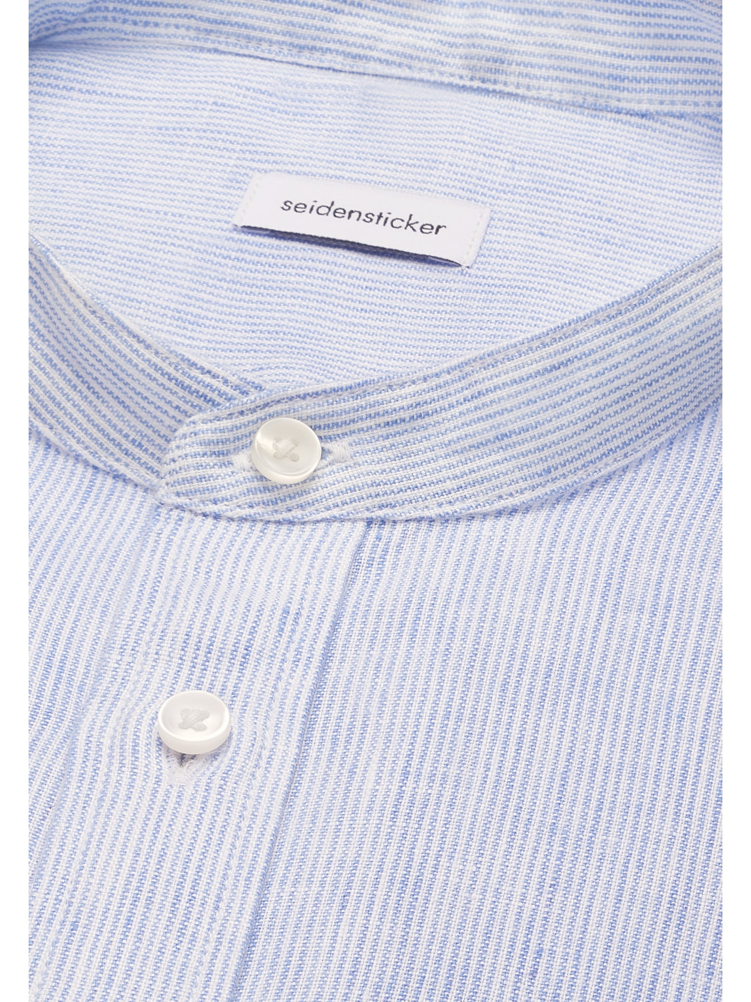 seidensticker Leinenhemd »Schwarze Rose« Slim 1/1 Stehkragen Gestreift