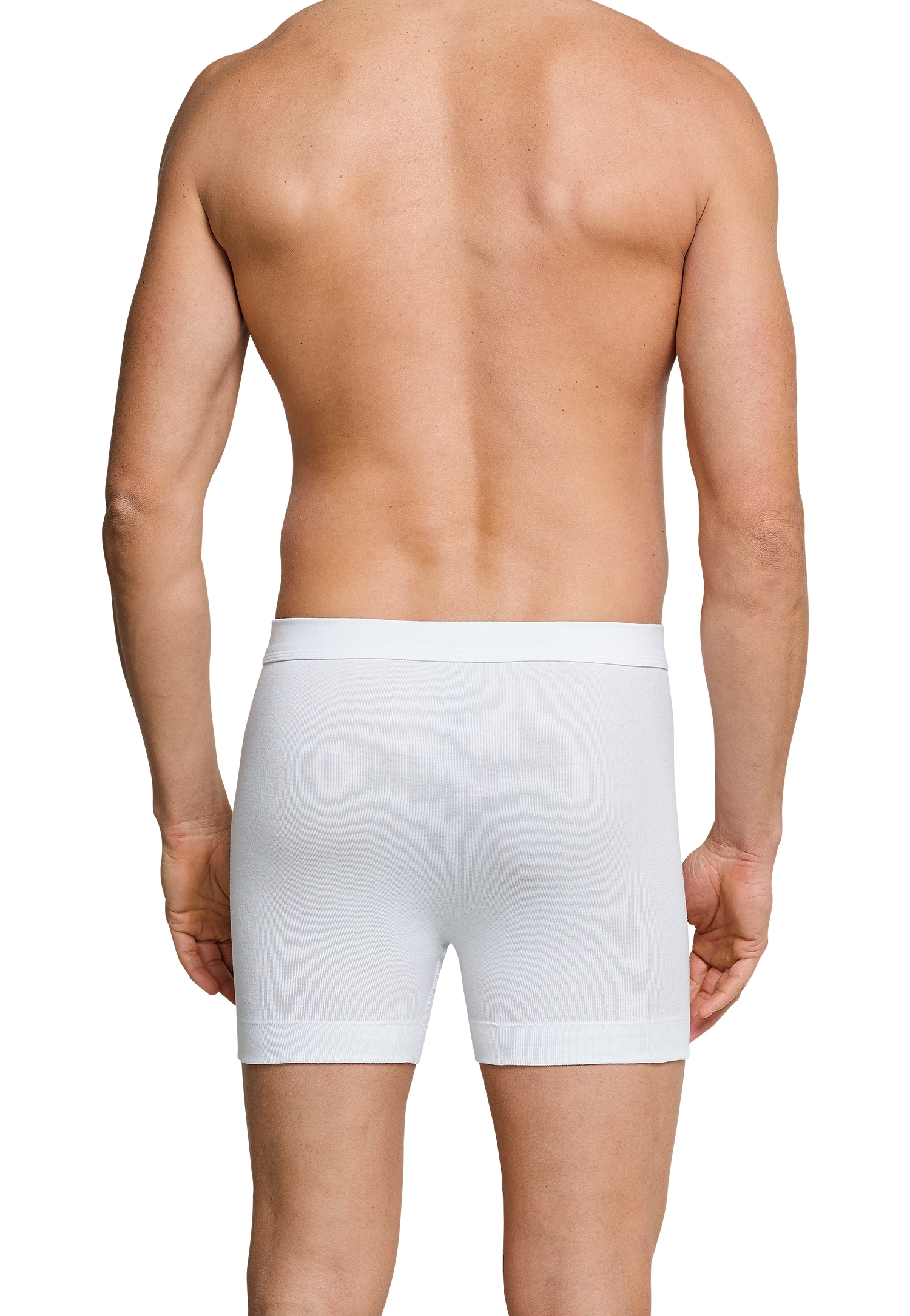 Schiesser Boxershorts »Essentials«, mit Eingriff, bequeme Feinripp-Qualität, Soft-Bund