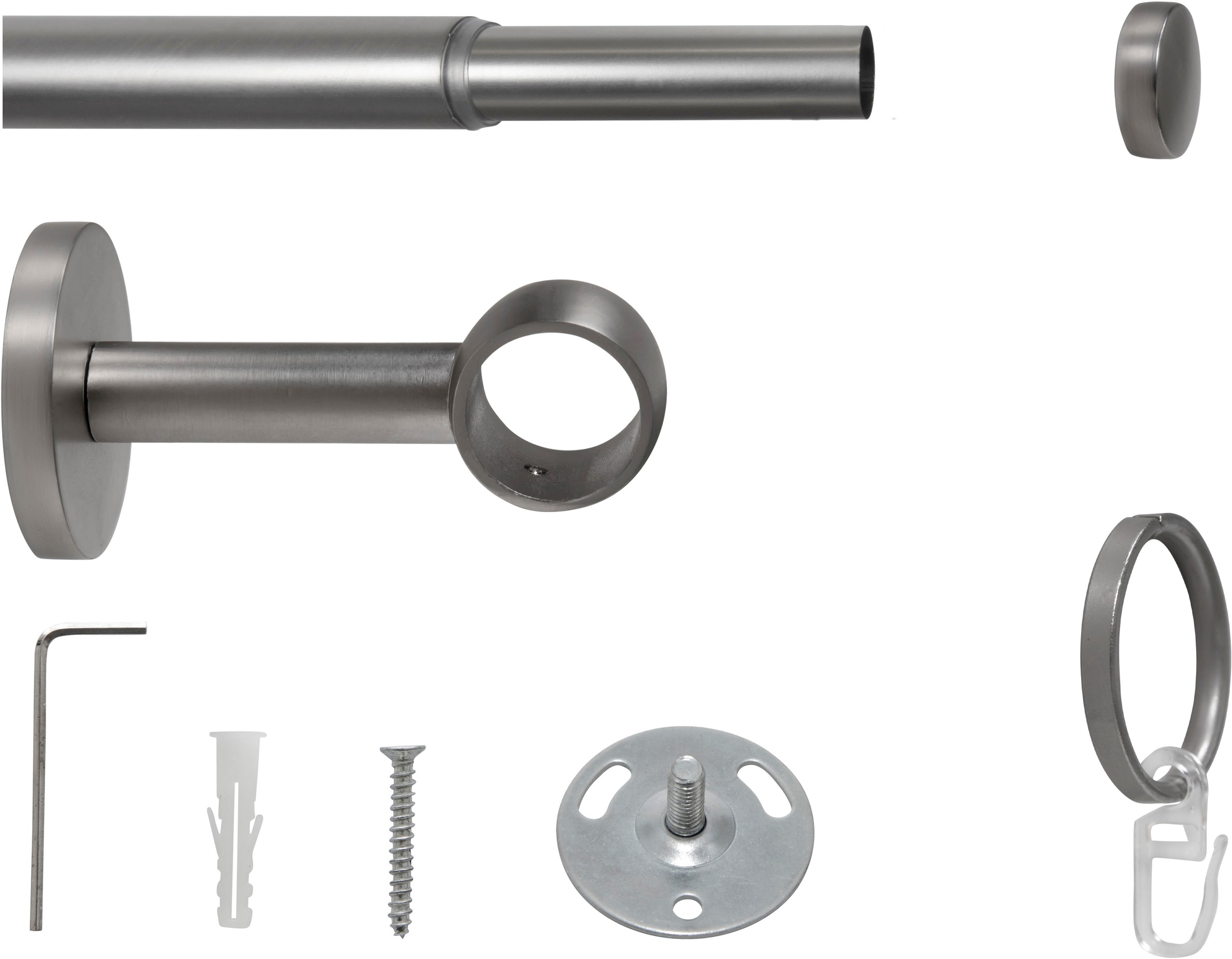 mydeco Gardinenstange »Cap-Noble«, 1 läufig-läufig, ausziehbar
