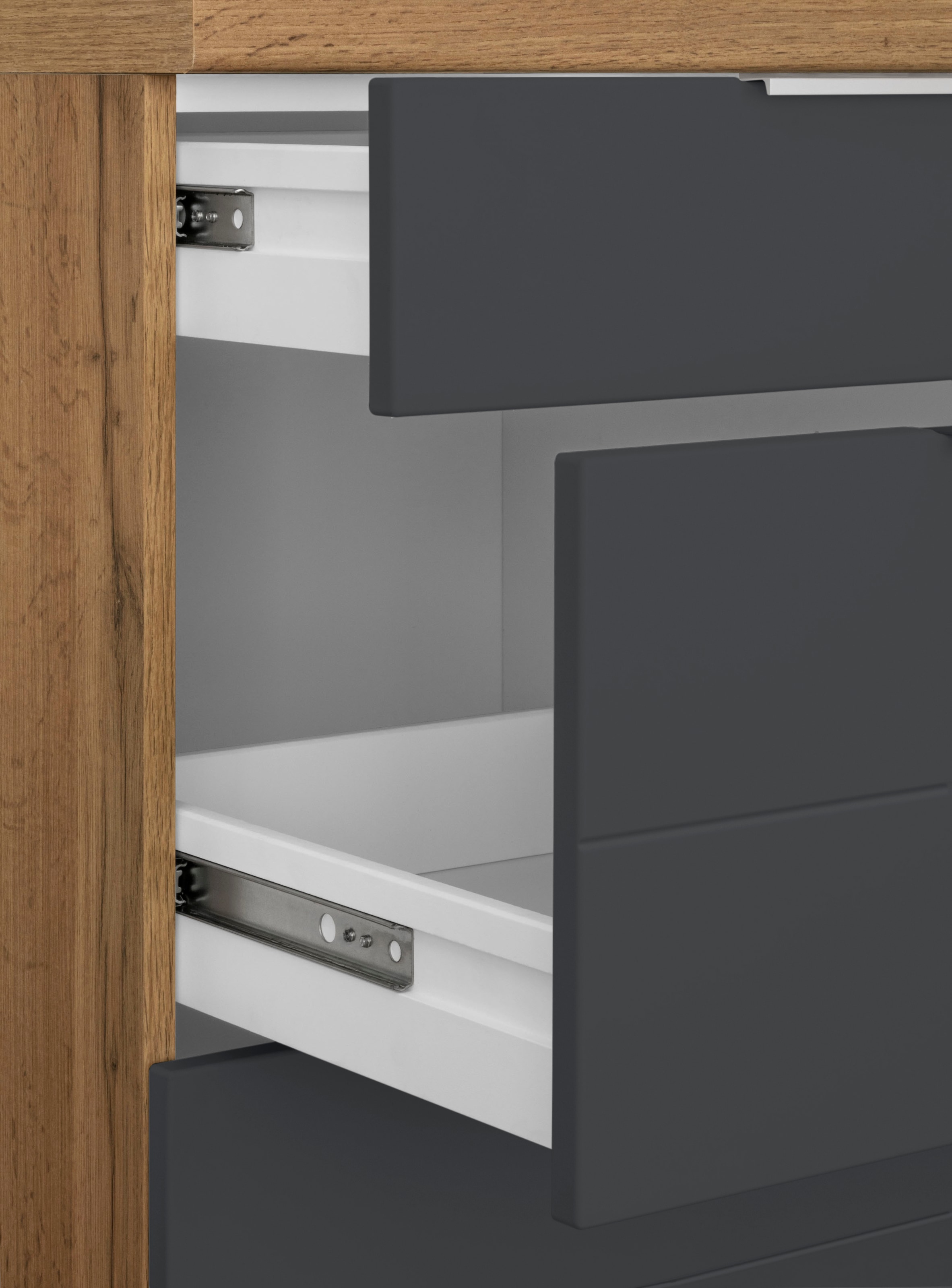 KOCHSTATION Winkelküche »KS-Luhe«, Stellbreite 240x270 cm, wahlweise mit oder ohne E-Geräten, MDF-Fronten